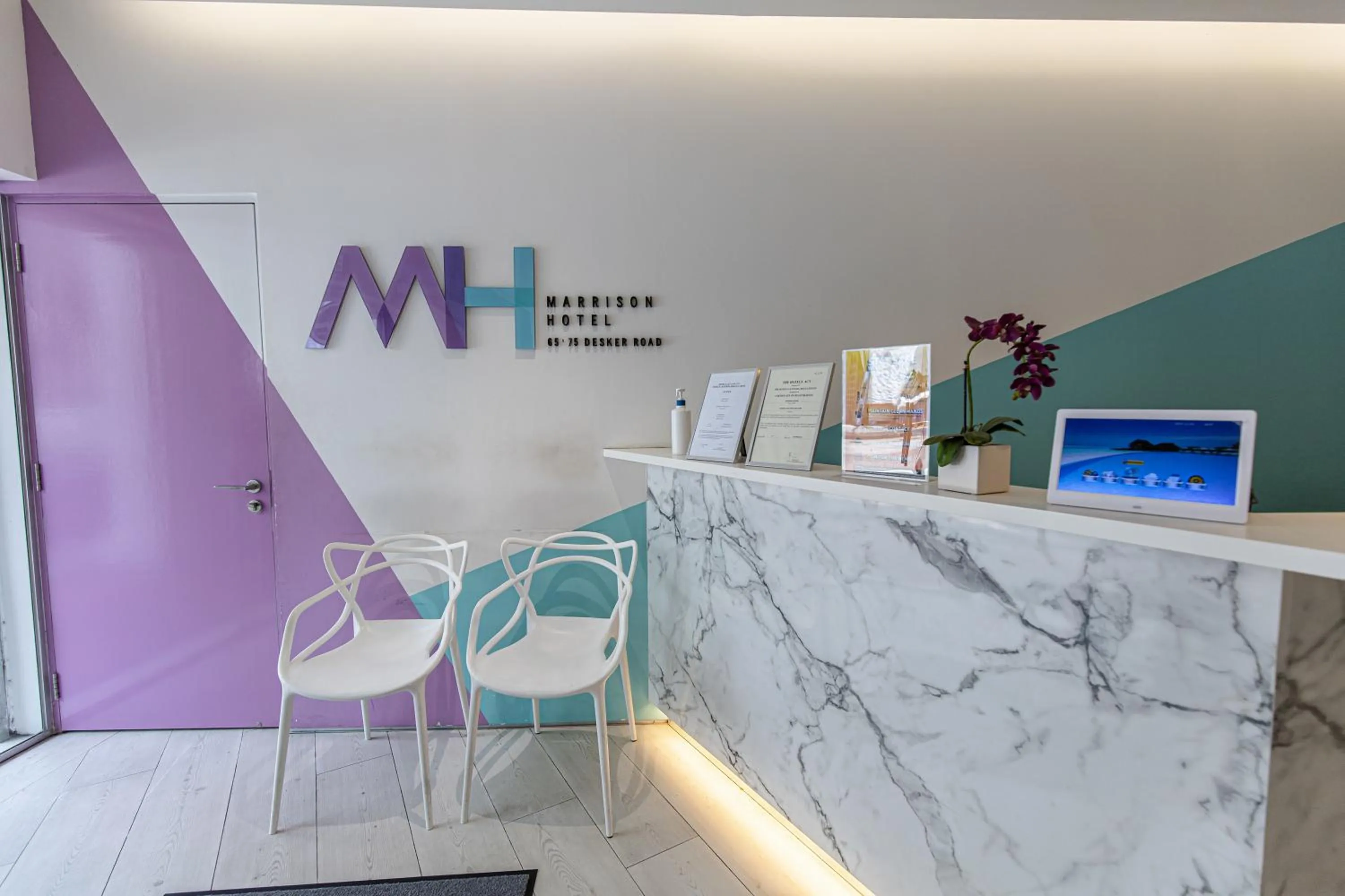 Lobby or reception in Philip Hotel at Little India