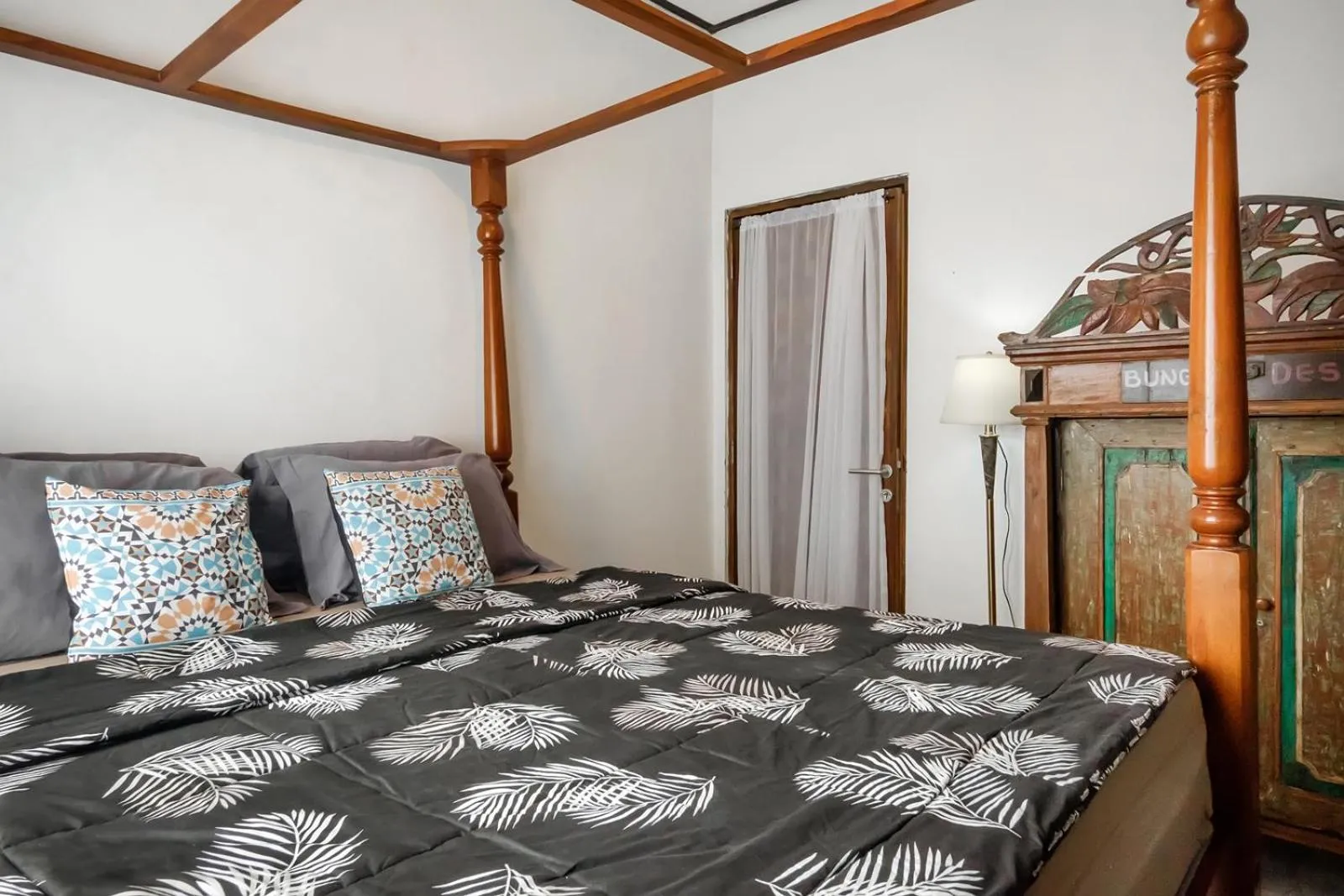 Bedroom, Bed in Jasmine Villa by TwoSpaces, Jimbaran