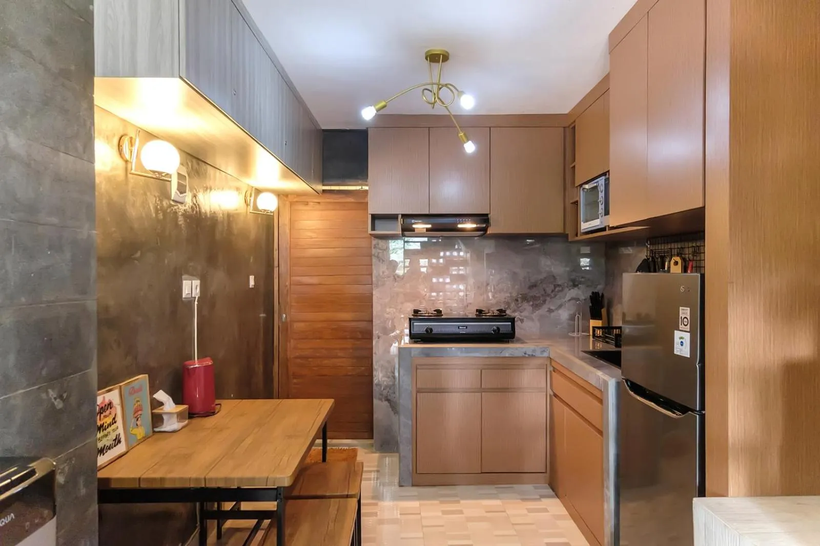 kitchen in Jasmine Villa by TwoSpaces, Jimbaran