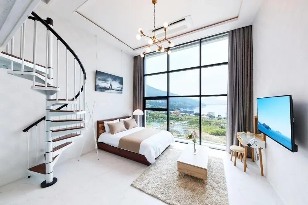 Bed in Geoje Harakeke Pension Bed in Geoje Harakeke Pension