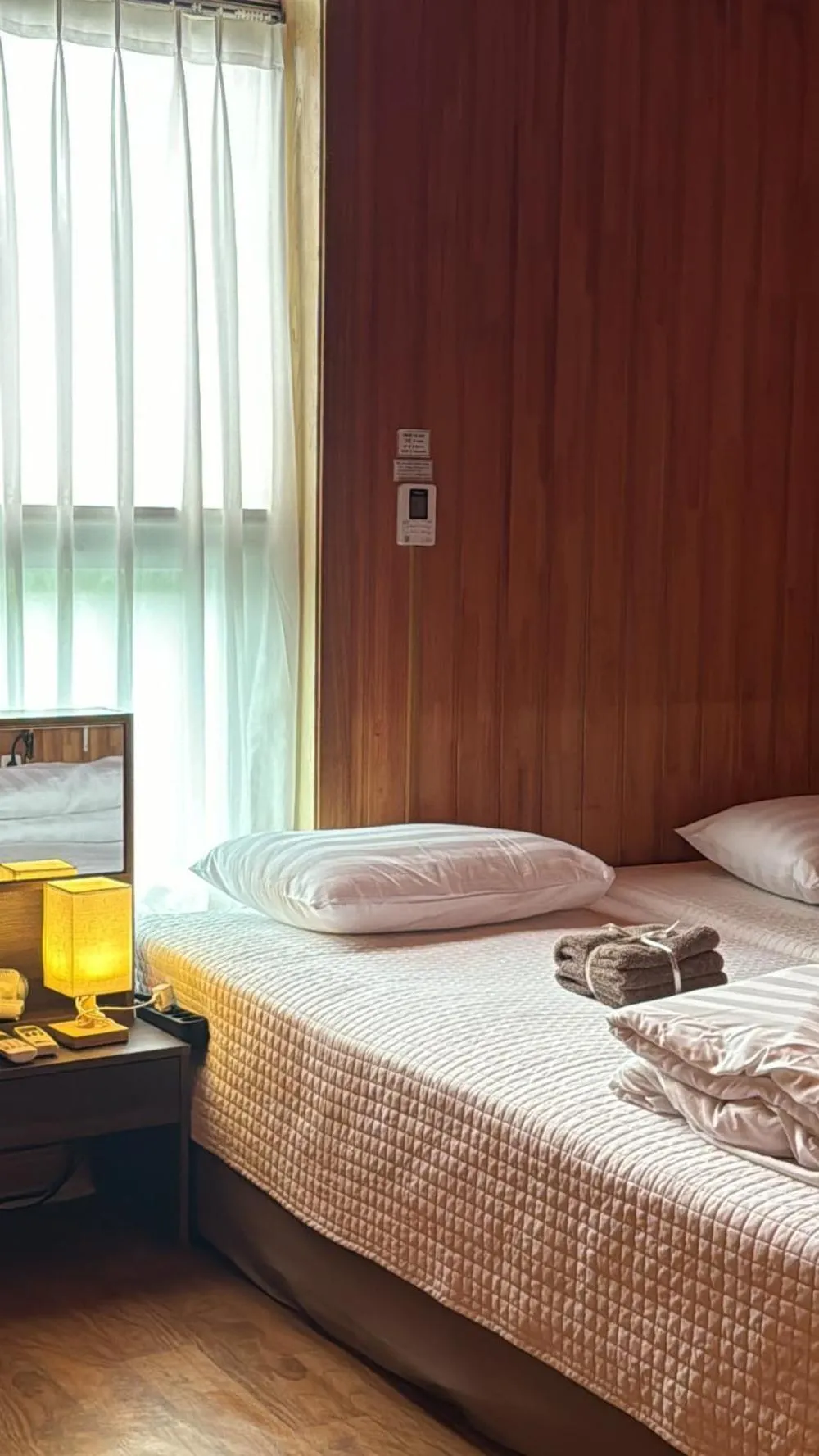 Bed in Jeju Songdangsongdang Pension and Resort