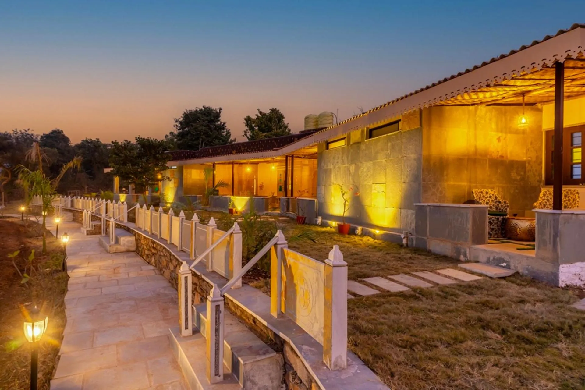 Patio in Indulge Udaipur by Pack