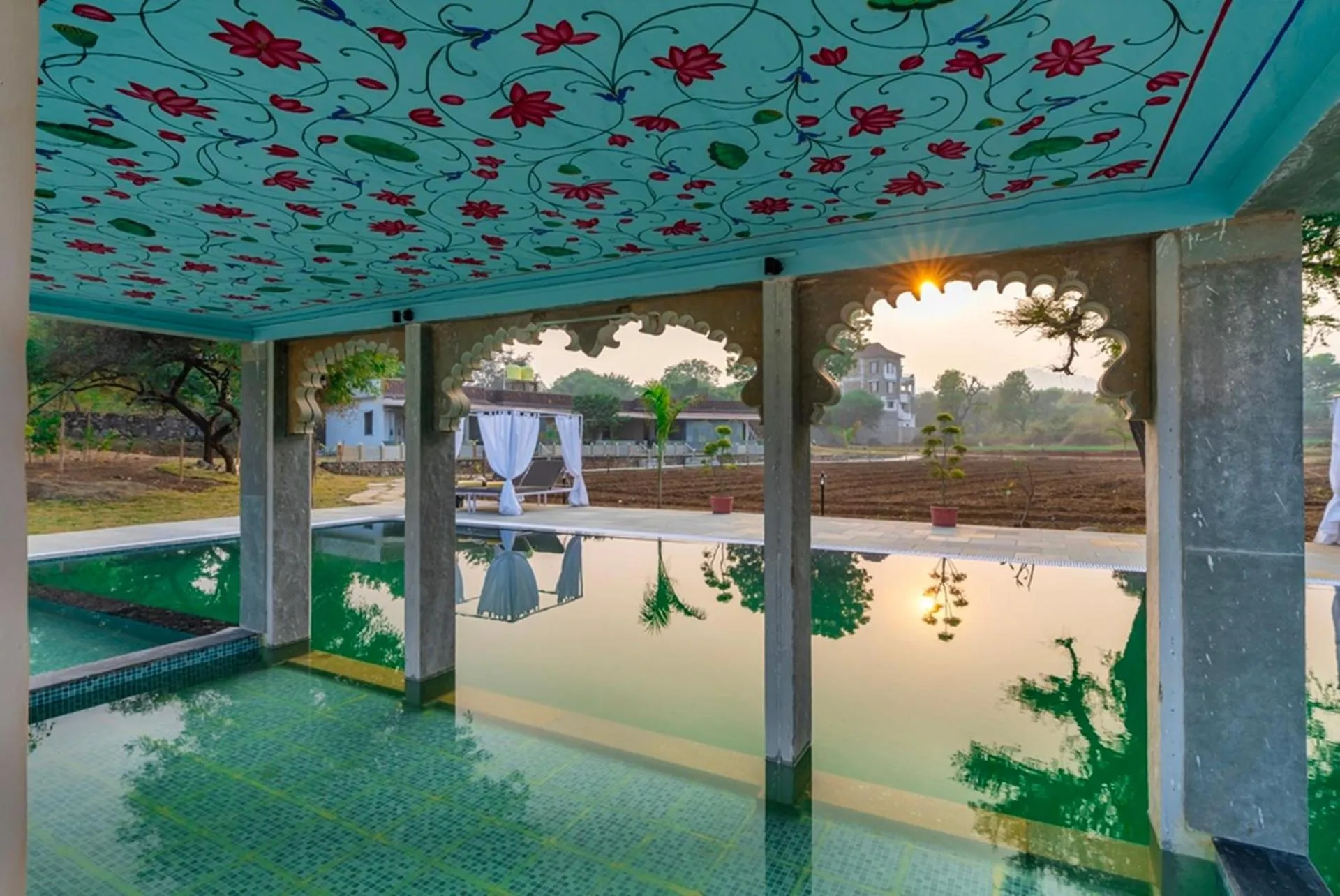 Swimming pool in Indulge Udaipur by Pack