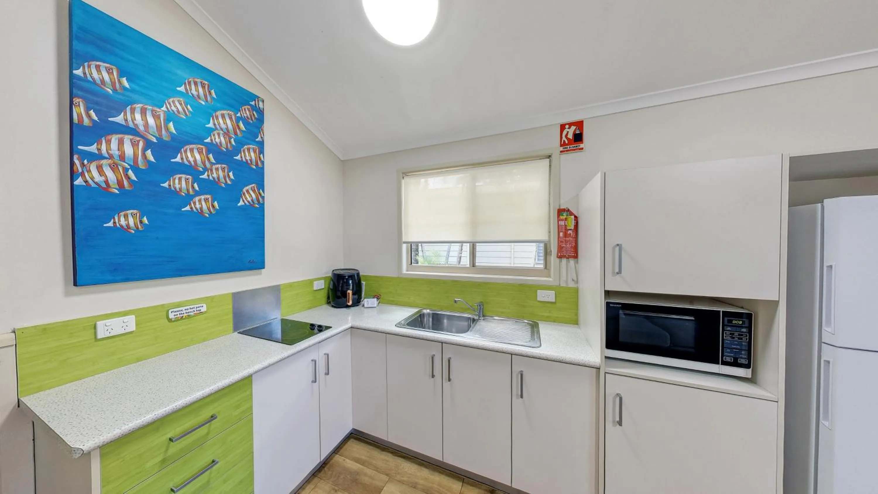 kitchen in BIG4 Adventure Whitsunday Resort