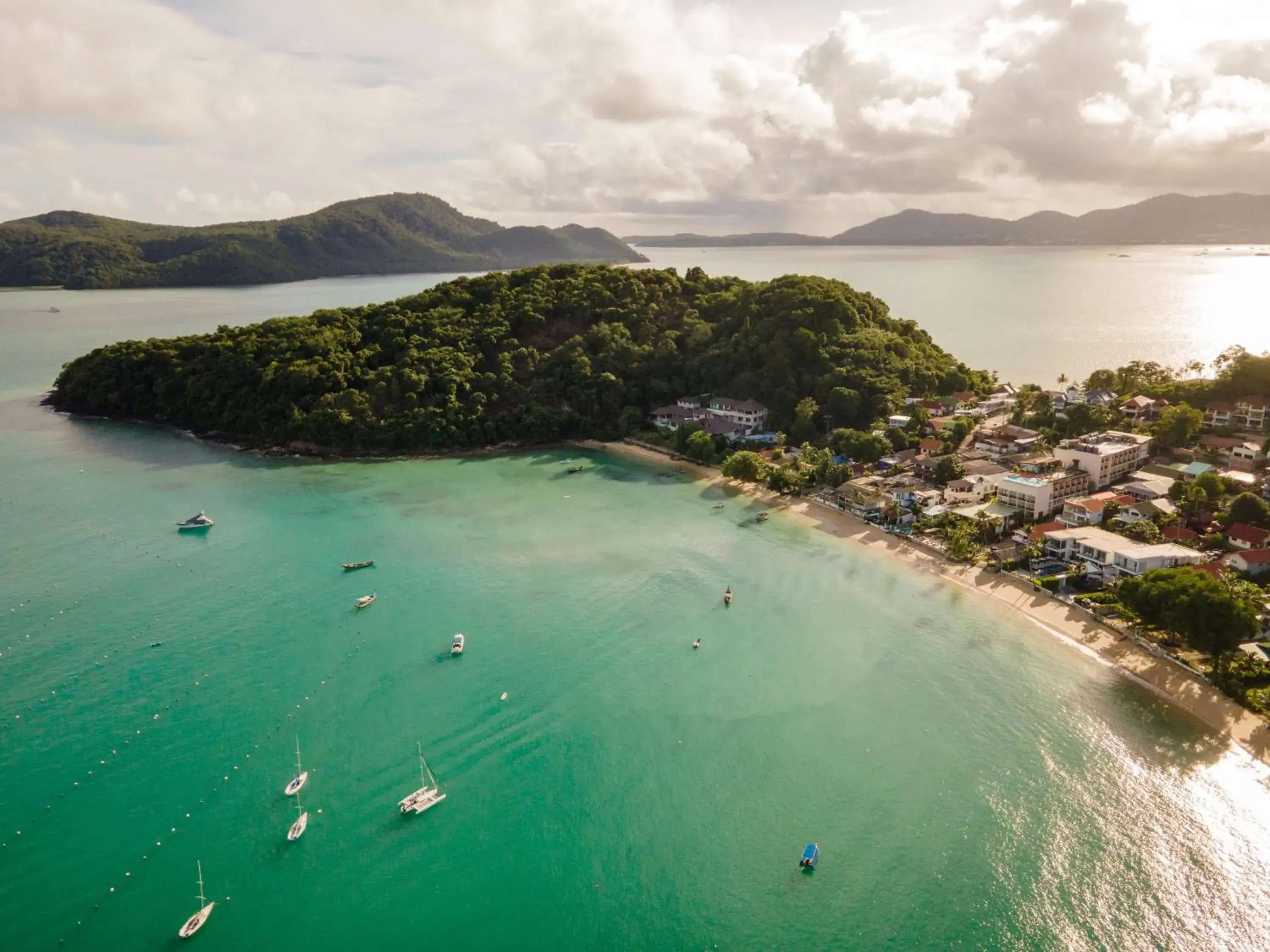 Bird's eye view in Bandara Beach Resort, Phuket Bird's eye view in Bandara Beach Resort, Phuket