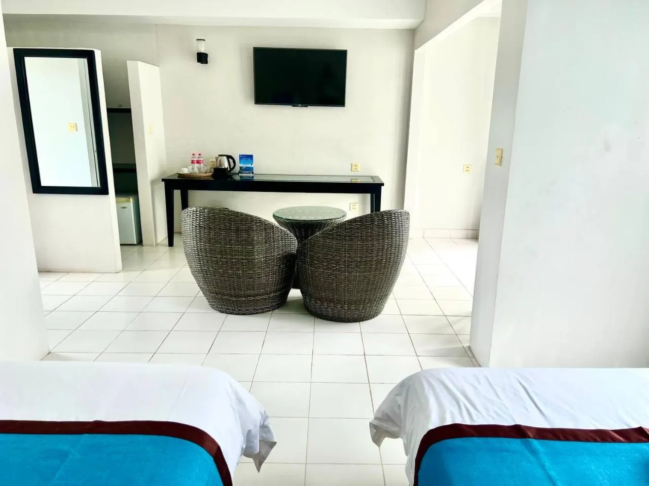 View (from property/room), Bed in Mary Beach Hotel & Resort