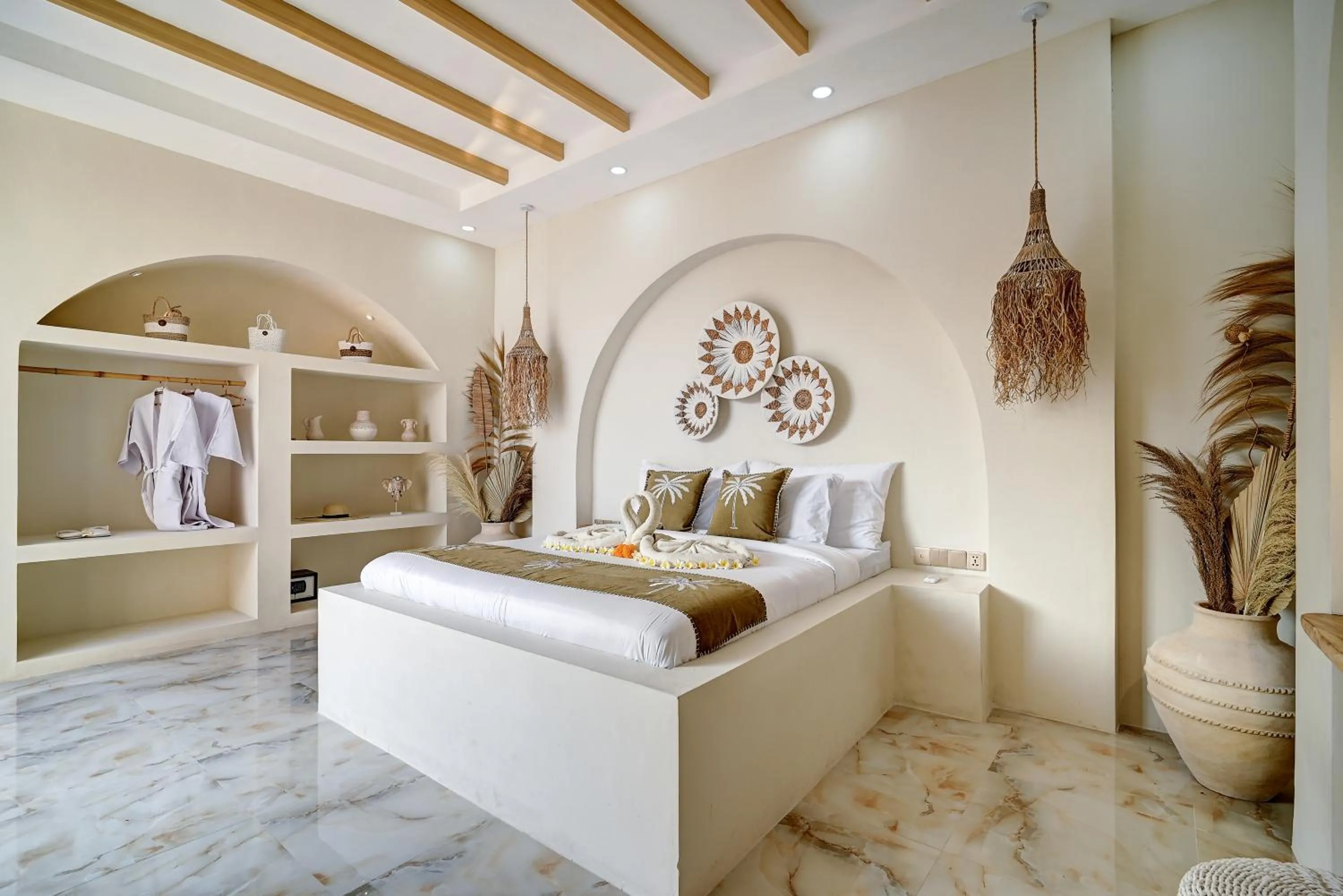 Bedroom, Bed in The Medusa Villas Bali