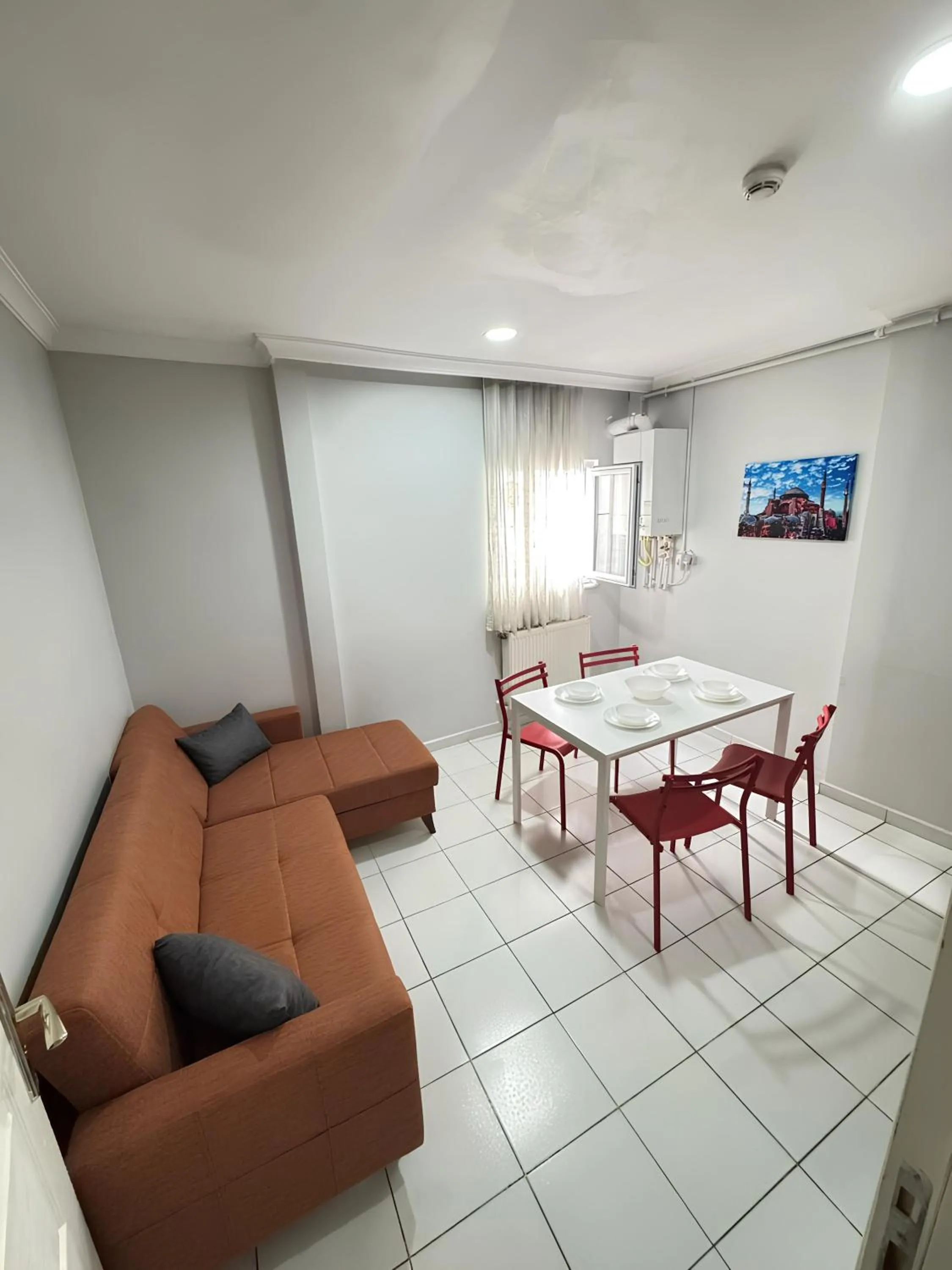 Seating area in Istanbul Family Apartment