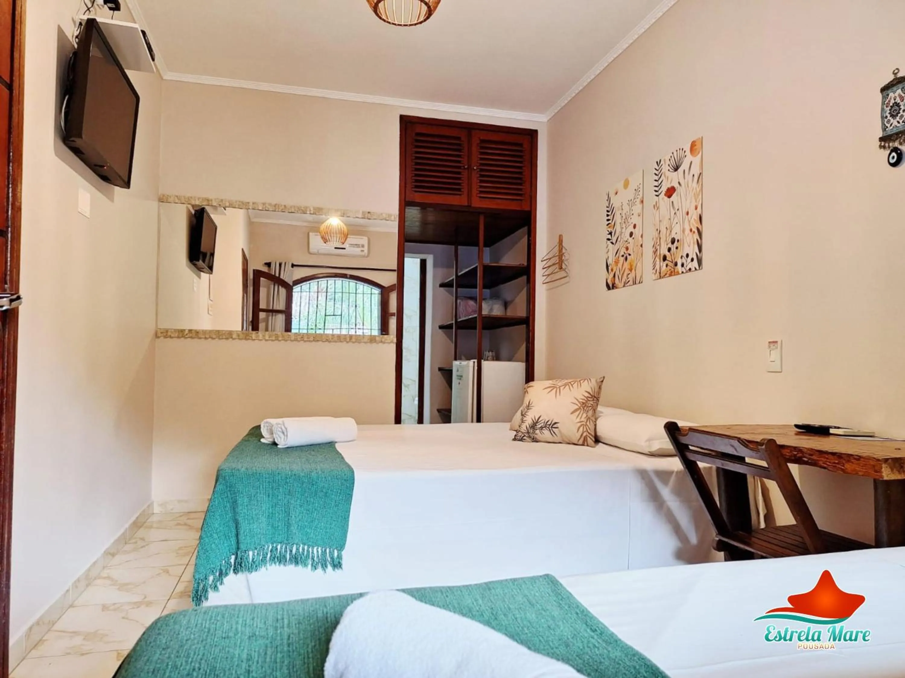 Bedroom, Bed in Pousada Estrela Mare