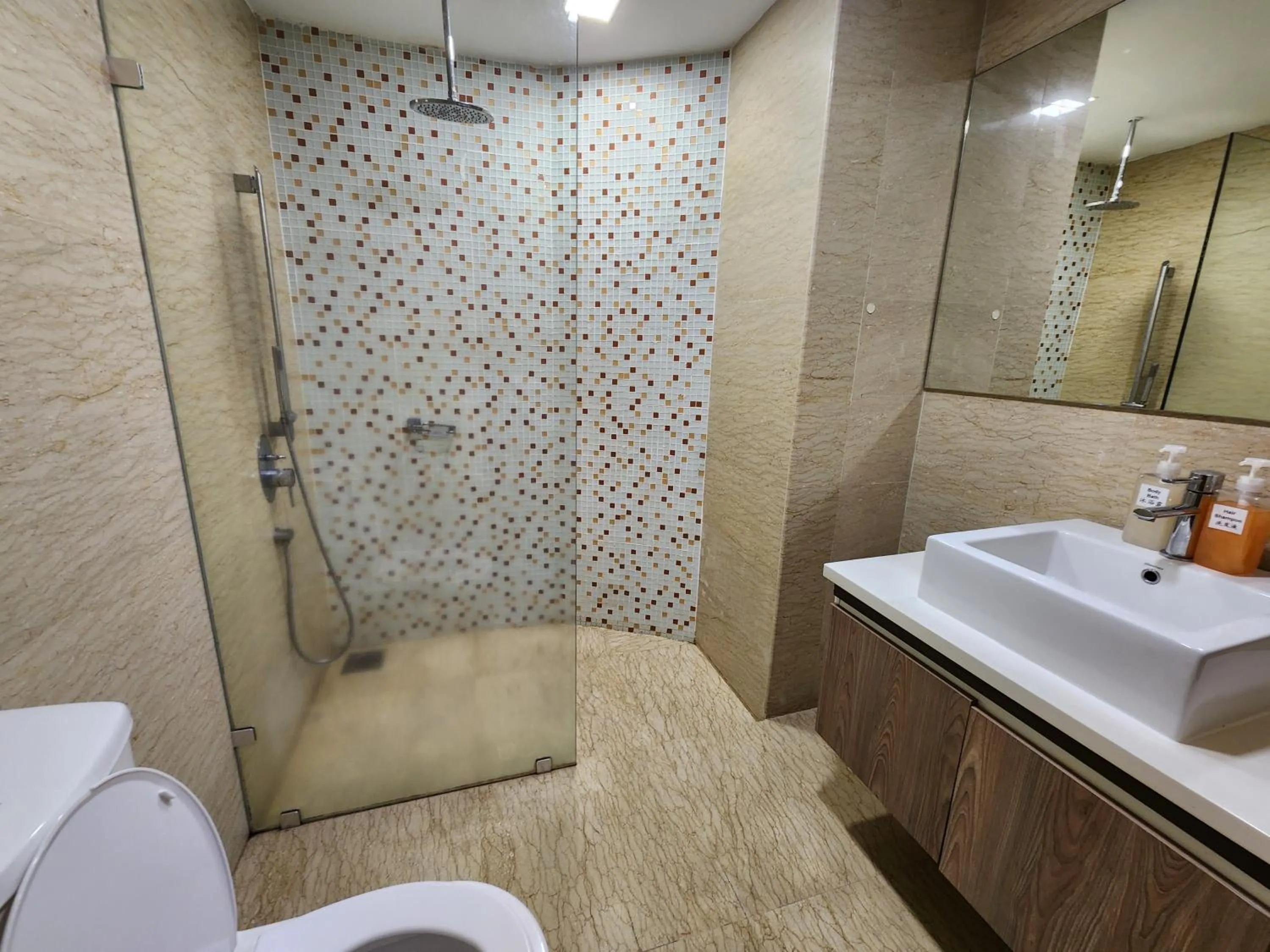Shower in BEST KL City View at Regalia Residence