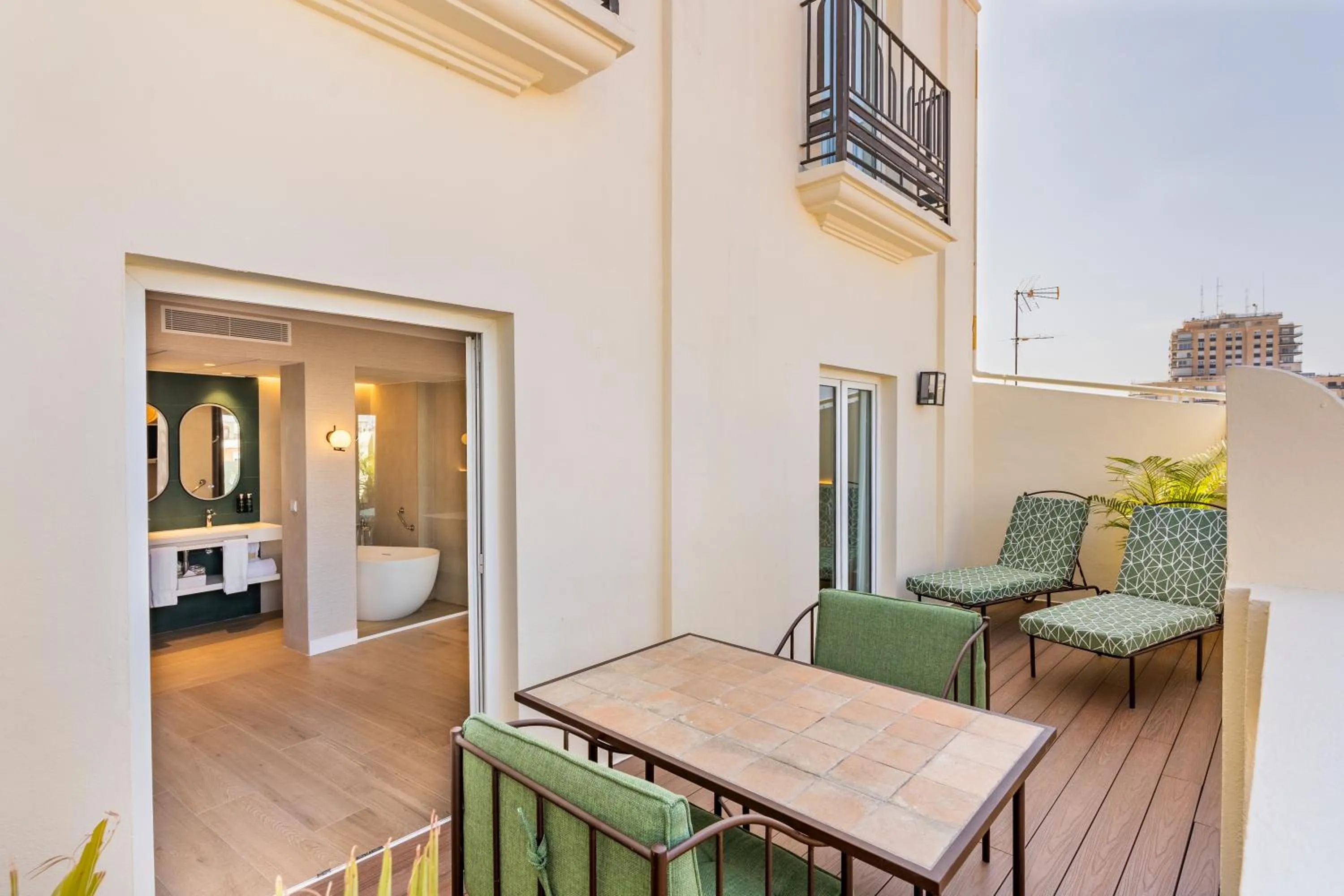 Patio in Melia Plaza Valencia