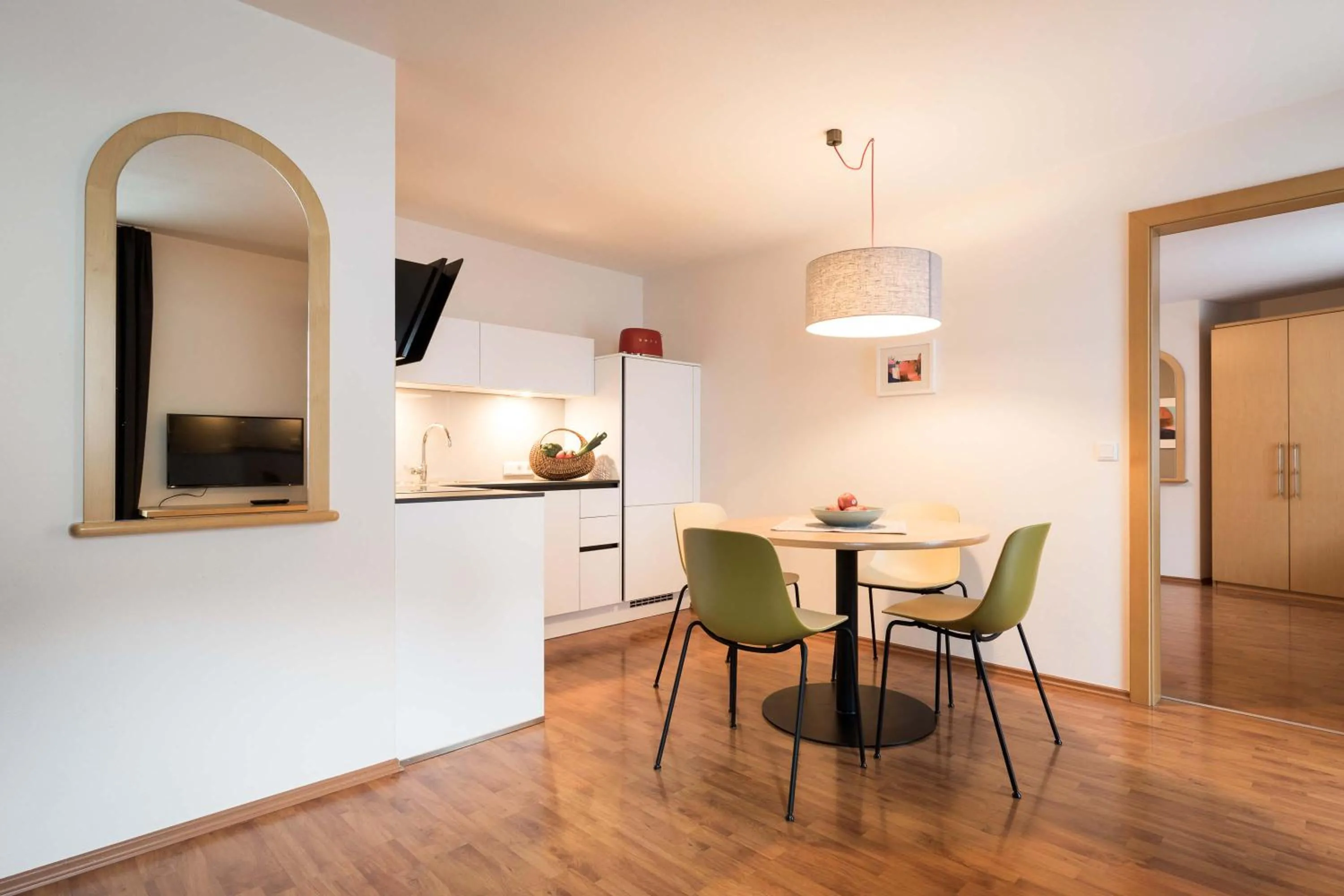 Kitchen or kitchenette in Sankt Johann Spa Suites & Apartments