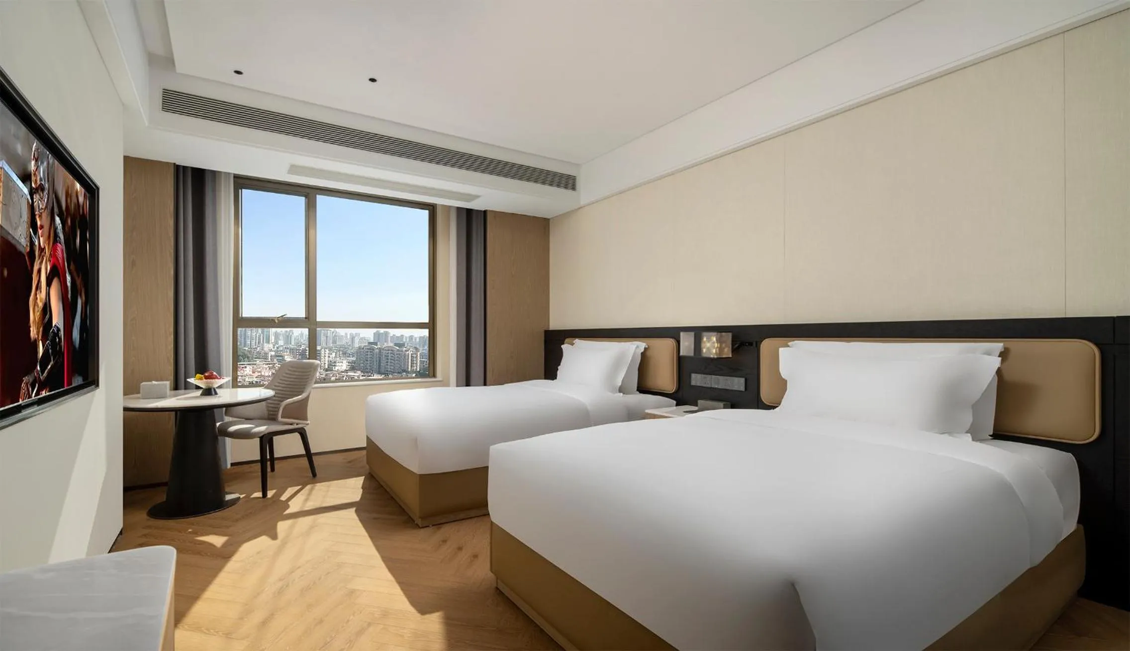 Superior Twin Room in Mehood Lestie International Hotel Panyu Flagship Branch - Free Shuttle Bus to Canton Fair Complex During Canton Fair Period & Free Breakfast & Free Afternoon Tea & Free Midnight Snack