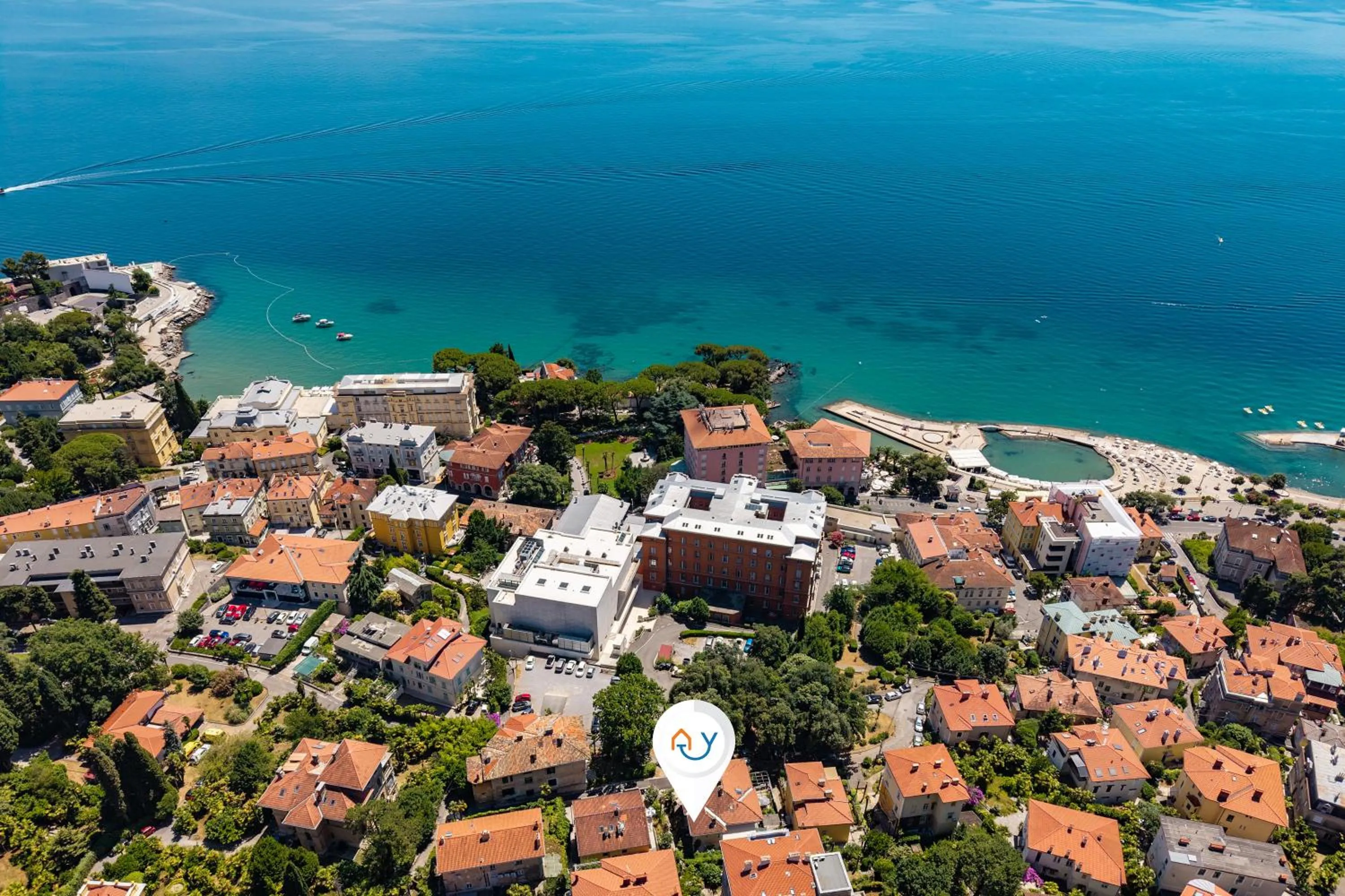 Bird's eye view in Sea and City Retreat Opatija - Happy Rentals