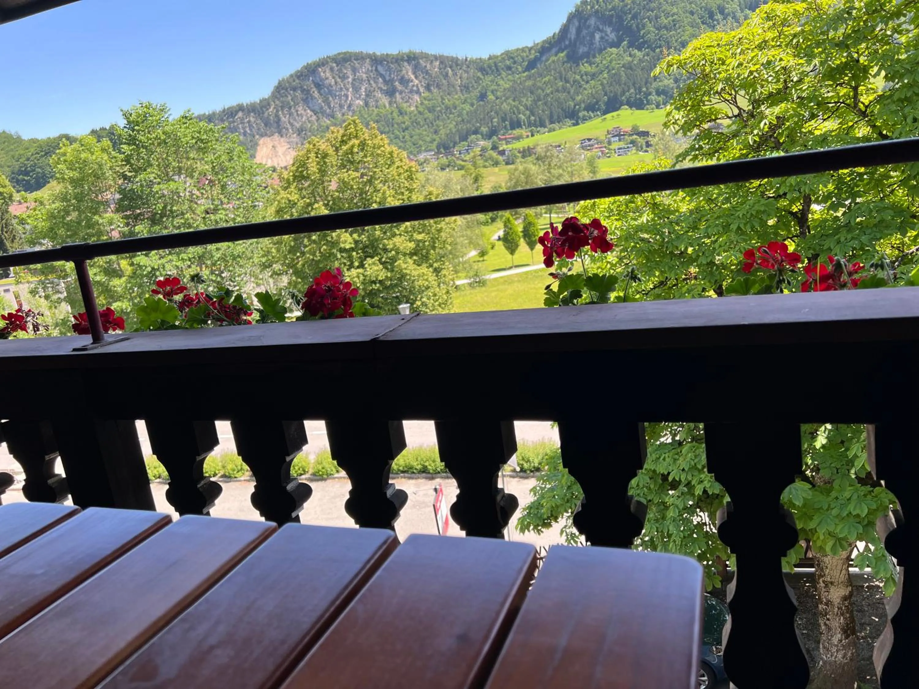 Balcony/Terrace in Weisses Rössl am See