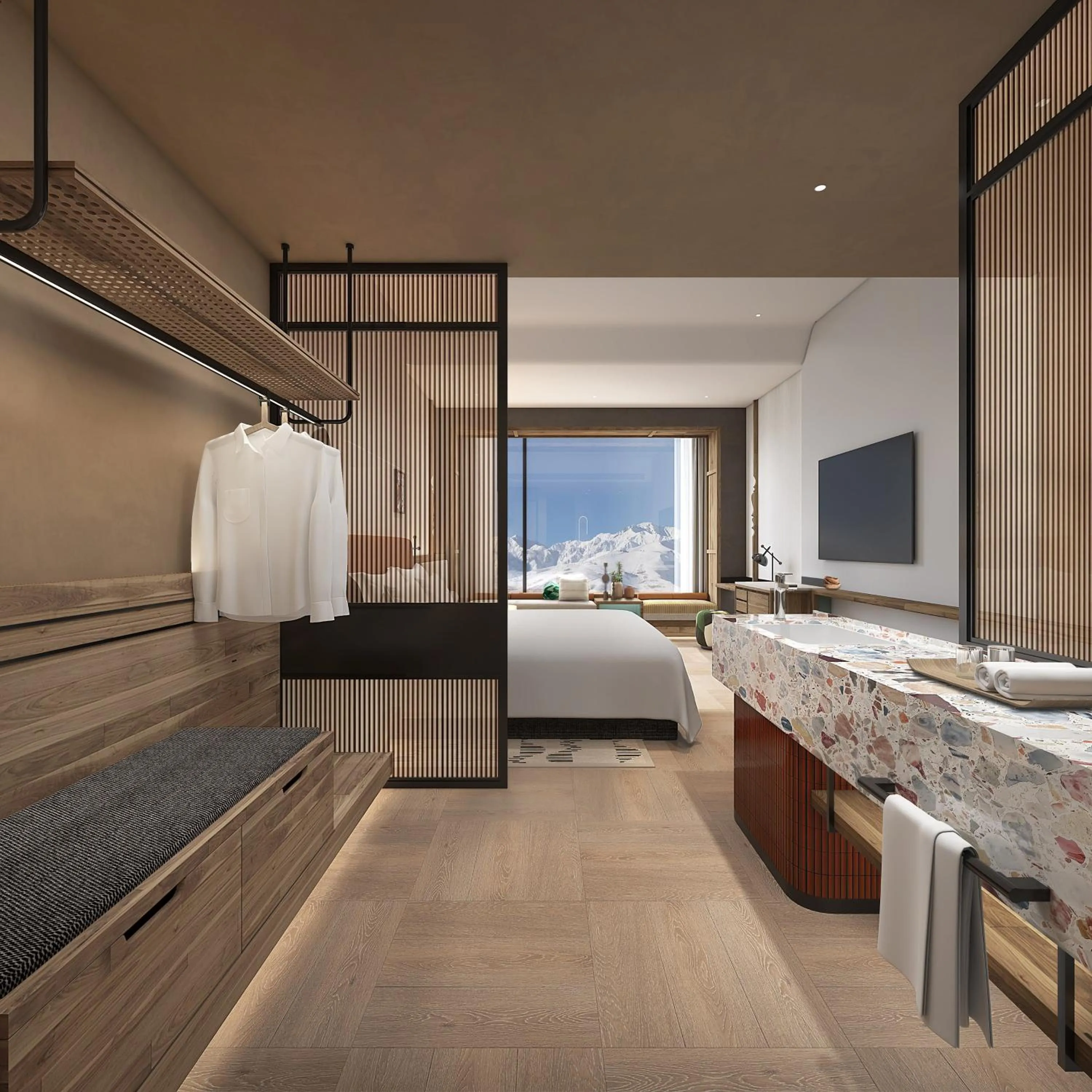 Photo of the whole room, Bed in Holiday Inn Resort Kanas Hemu by IHG