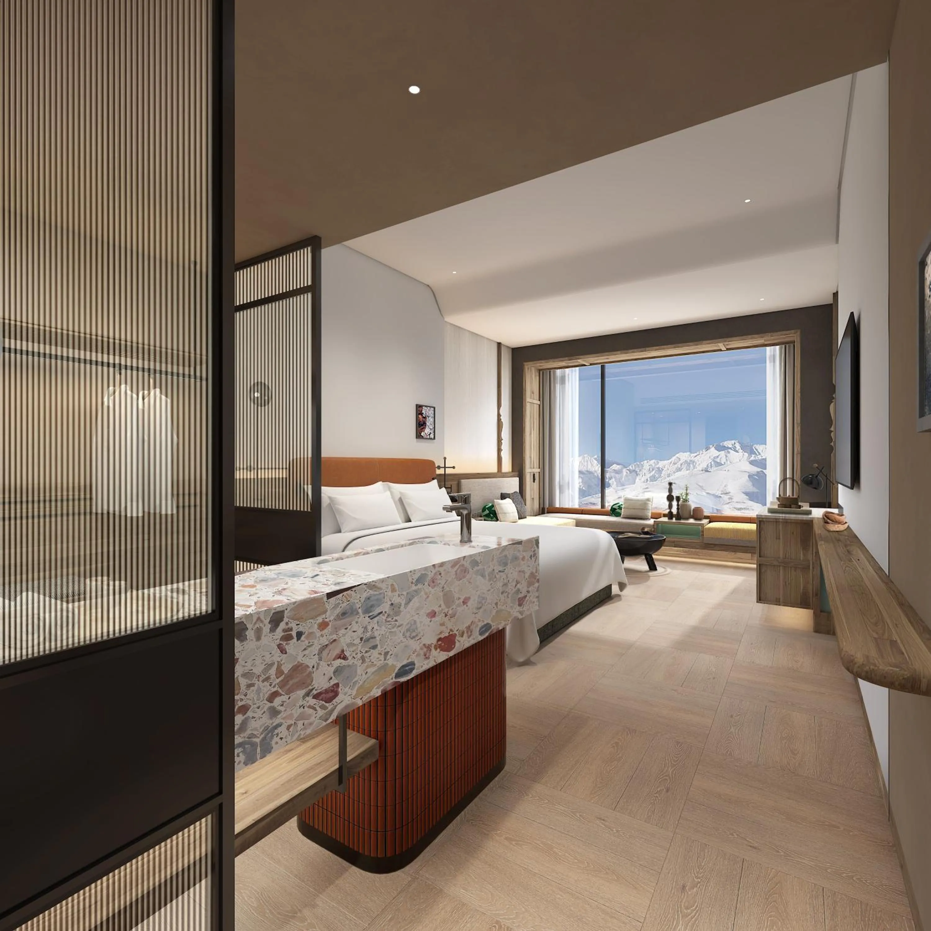 Photo of the whole room, Bed in Holiday Inn Resort Kanas Hemu by IHG