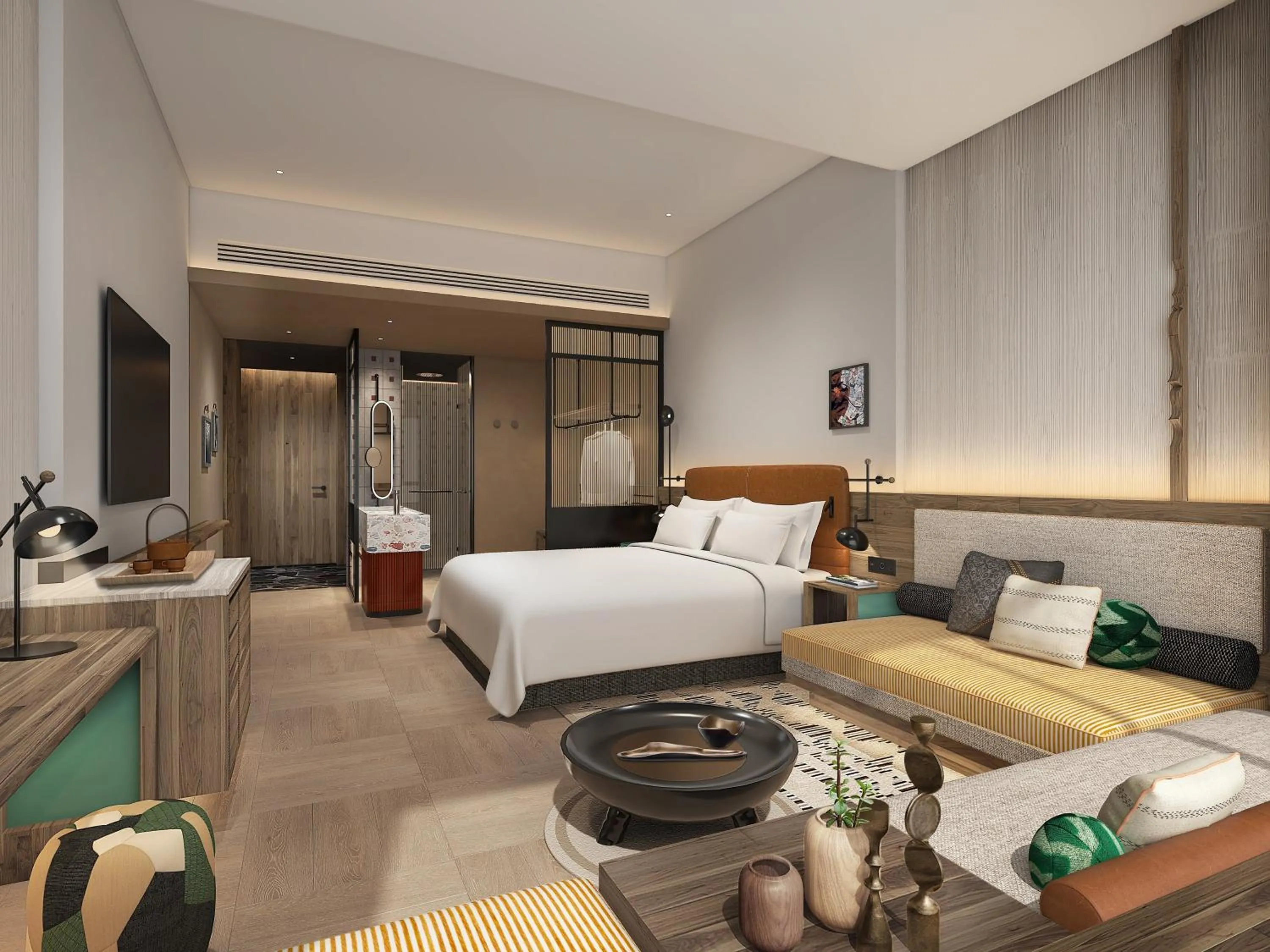 Photo of the whole room, Bed in Holiday Inn Resort Kanas Hemu by IHG