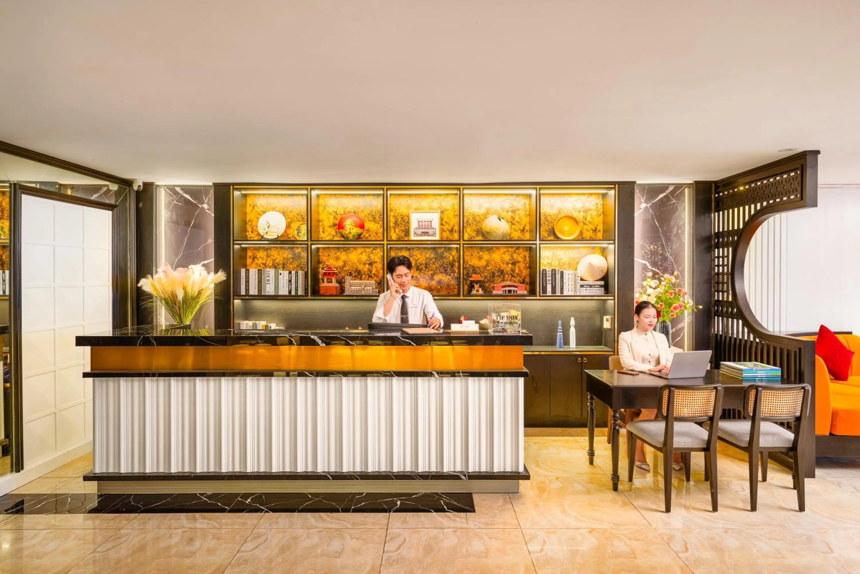 Lobby or reception in The Embassy Hotel Hanoi