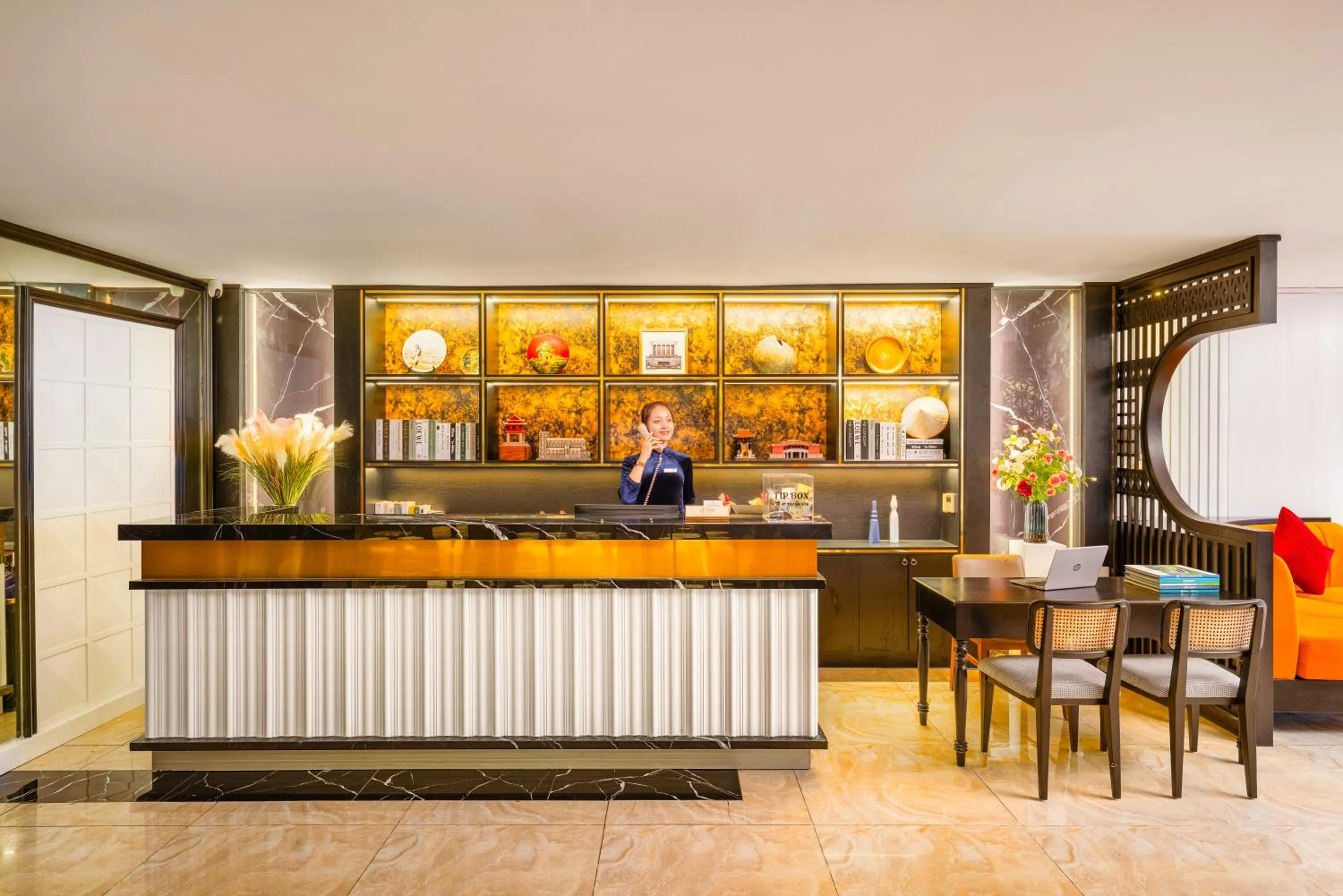Lobby or reception in The Embassy Hotel Hanoi