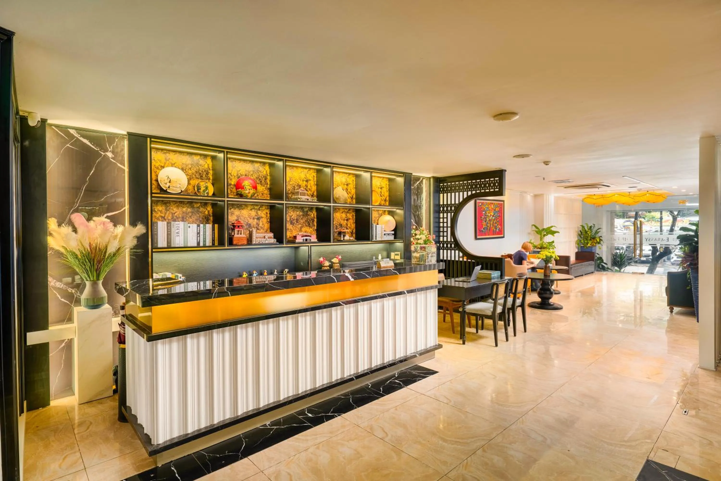 Lobby or reception in The Embassy Hotel Hanoi