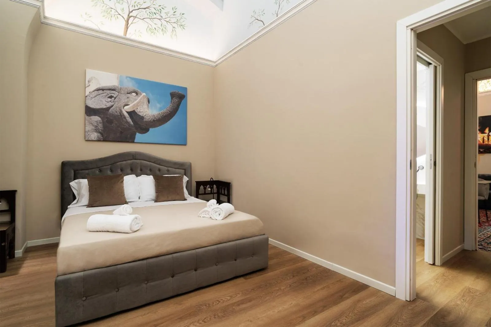 Bed in Archimedes suites