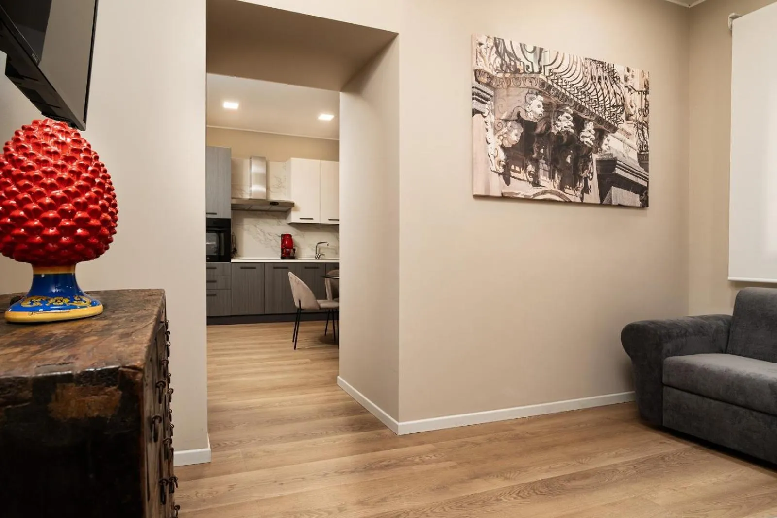 Kitchen or kitchenette in Archimedes suites