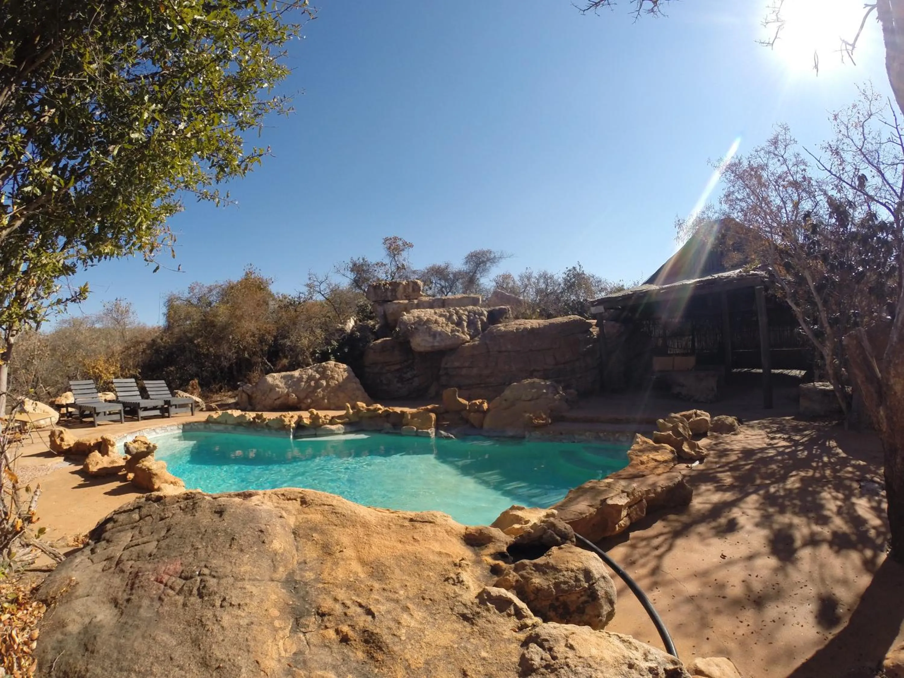 Swimming pool in Izintaba Private Game Reserve Waterberg