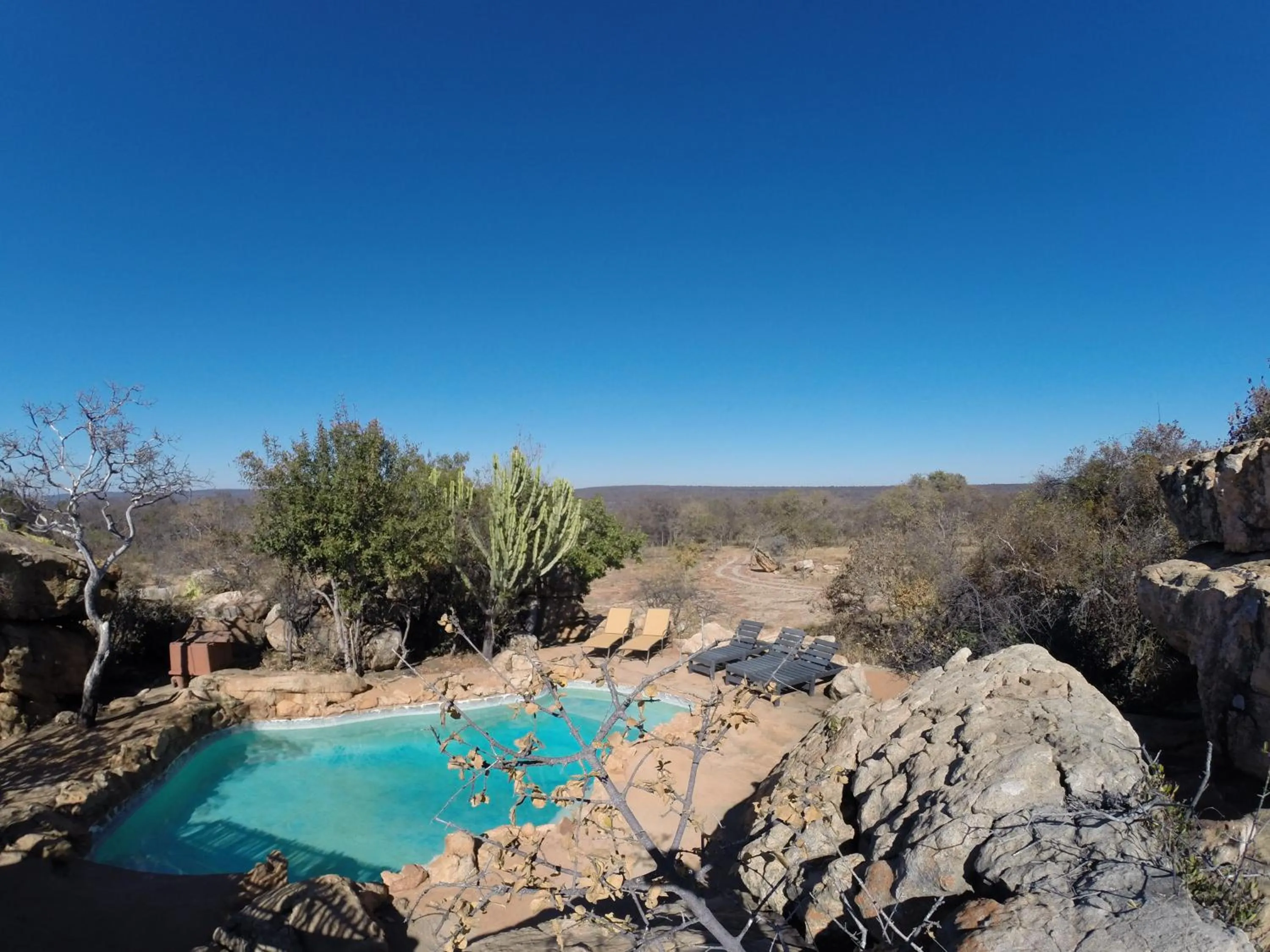 Swimming pool in Izintaba Private Game Reserve Waterberg