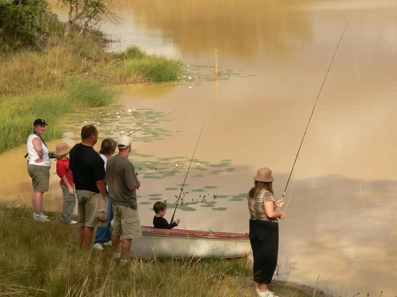 Fishing in Izintaba Private Game Reserve Waterberg