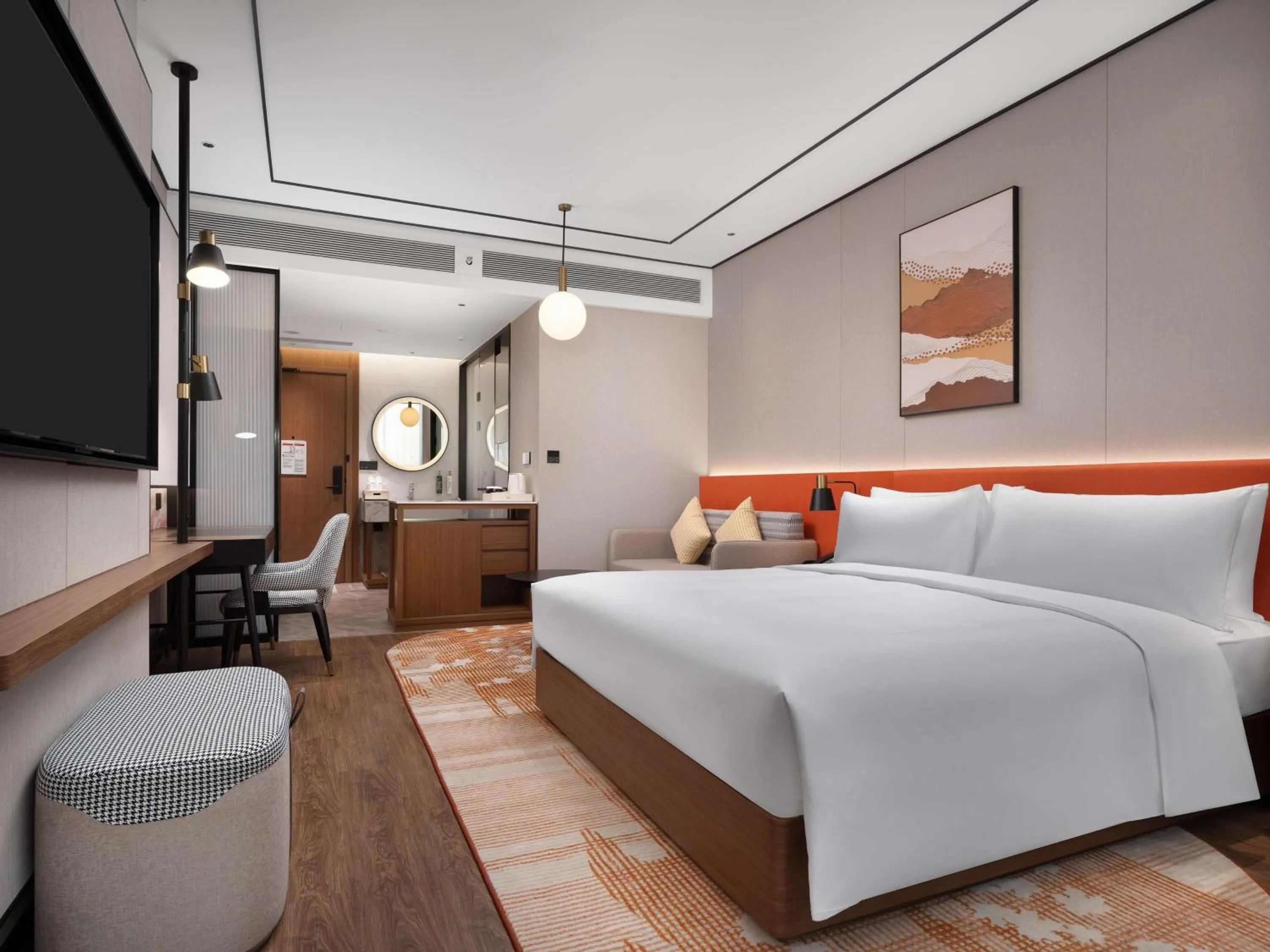 Bed in Hilton Garden Inn Bazhong Bazhou