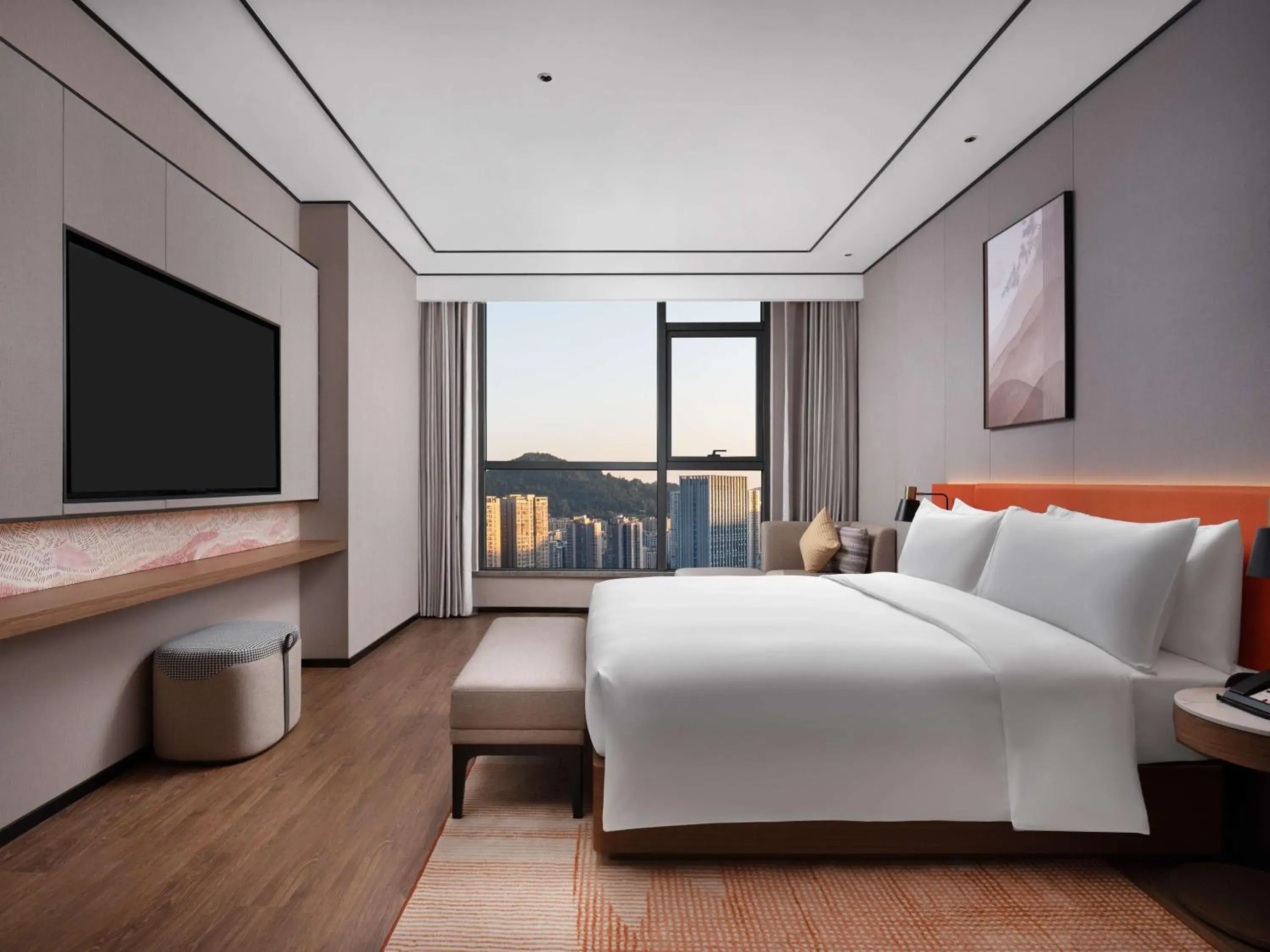 Bed in Hilton Garden Inn Bazhong Bazhou Bed in Hilton Garden Inn Bazhong Bazhou