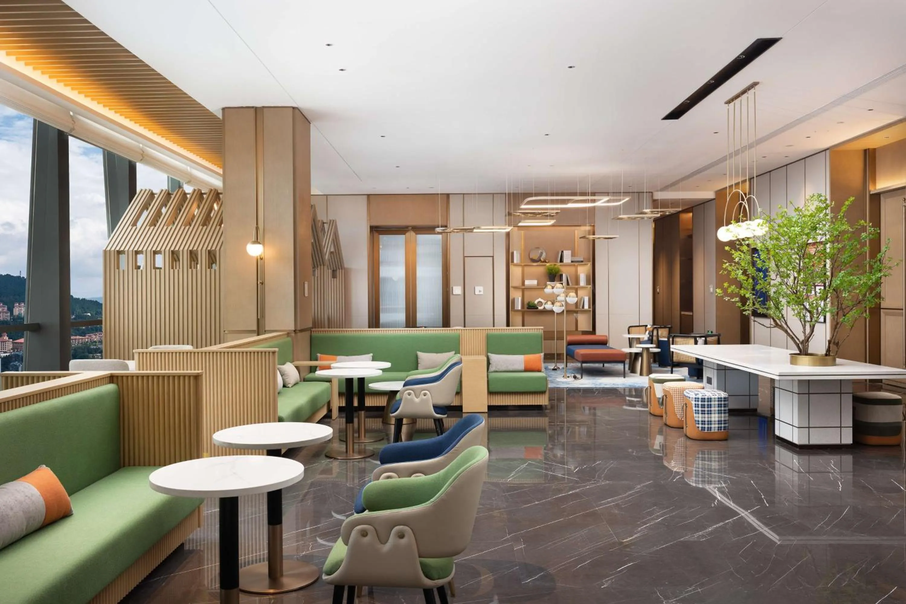 Lobby or reception in Hilton Garden Inn Bazhong Bazhou