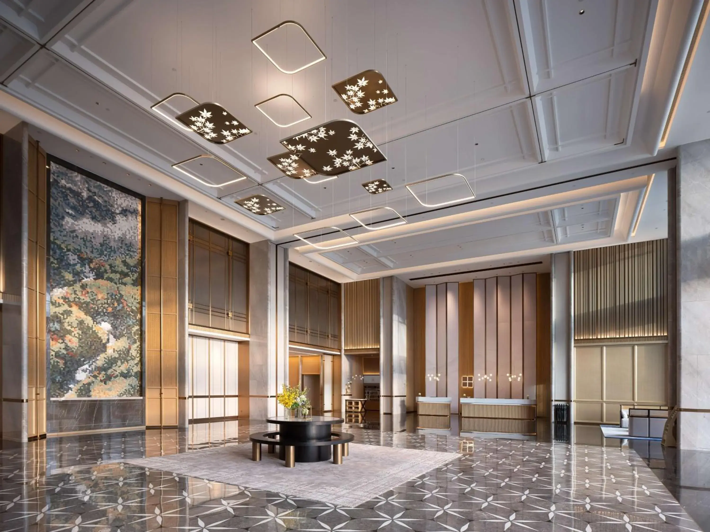 Lobby or reception in Hilton Garden Inn Bazhong Bazhou Lobby or reception in Hilton Garden Inn Bazhong Bazhou