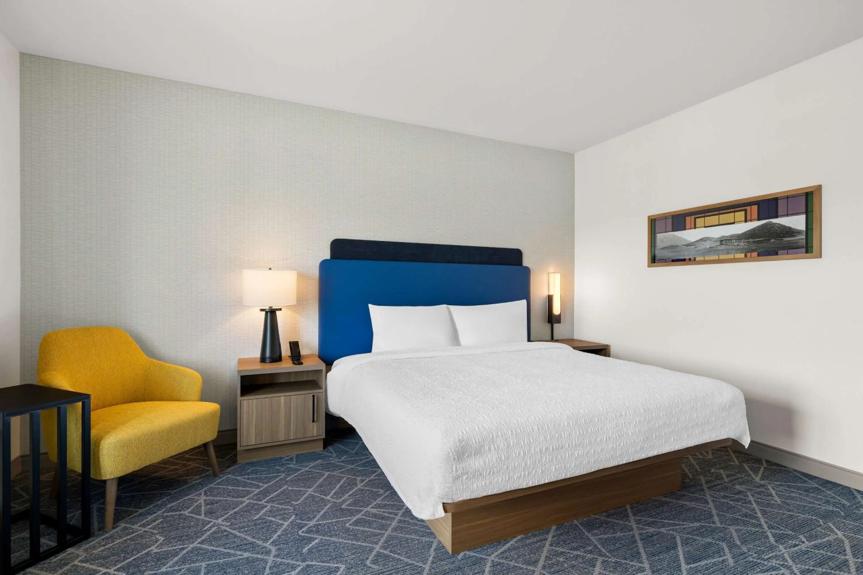 Bed in Hampton Inn & Suites Corona, Ca