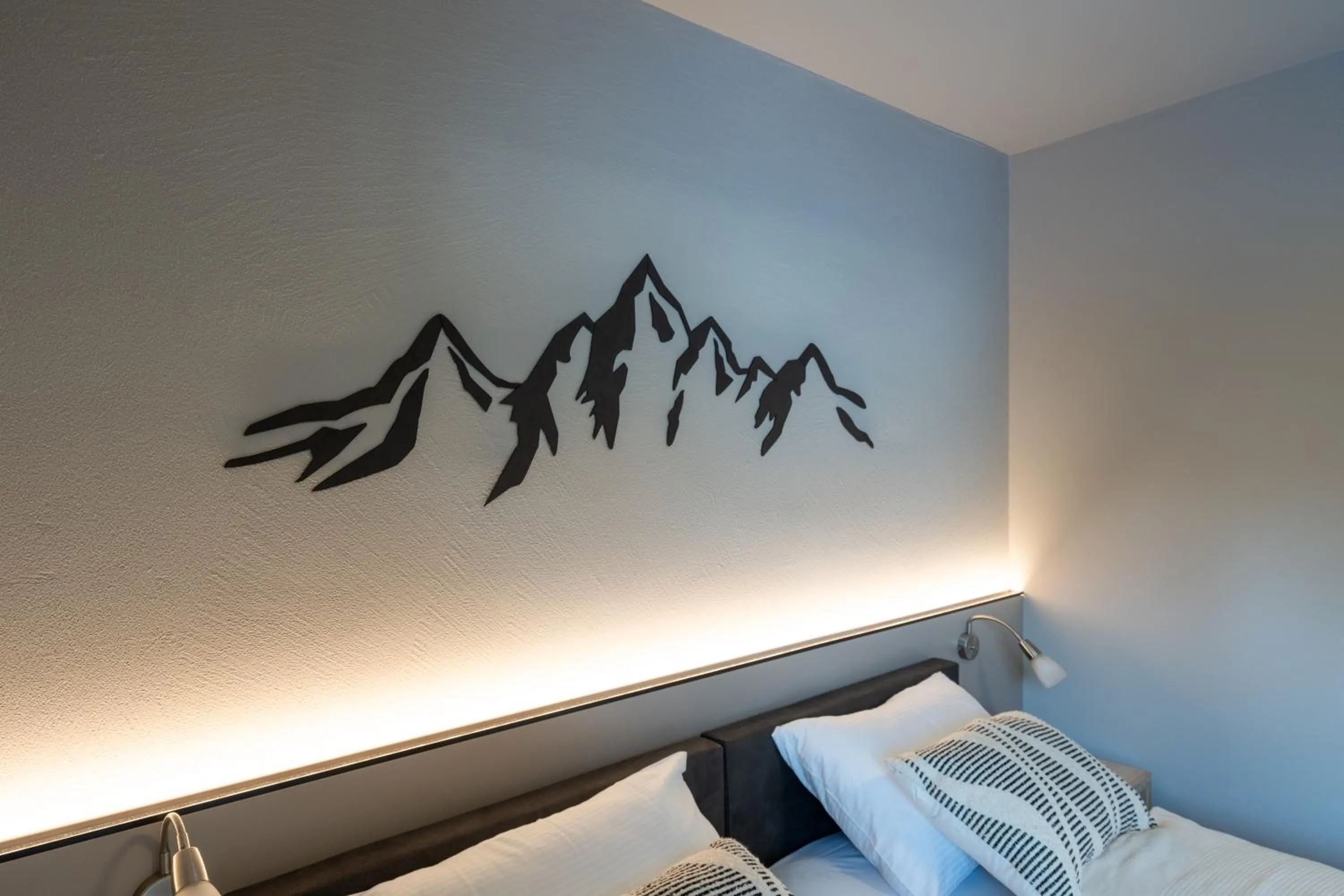 Bed in Studio 54 Davos