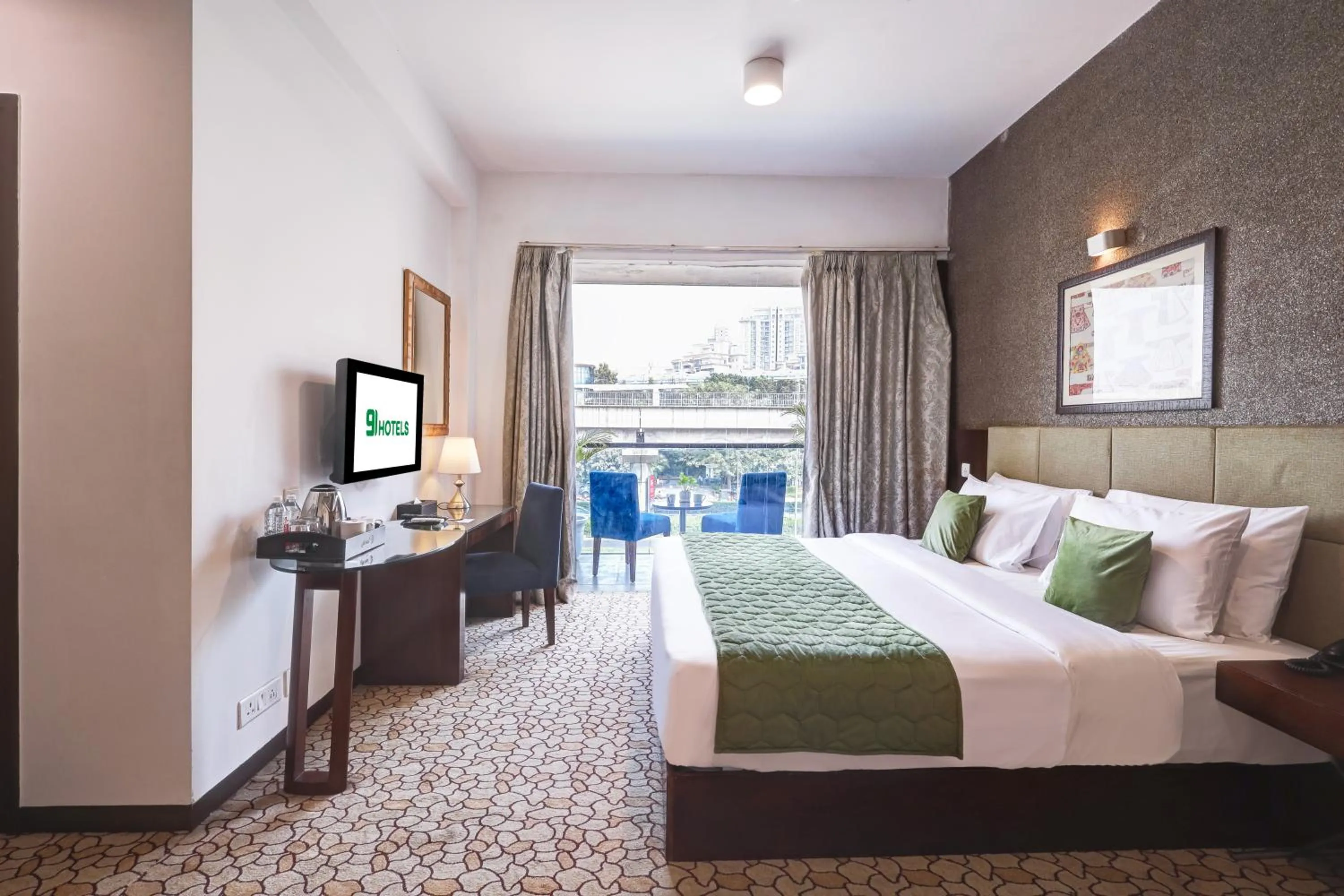 Photo of the whole room, Bed in Hotel 91 Golf Course Road