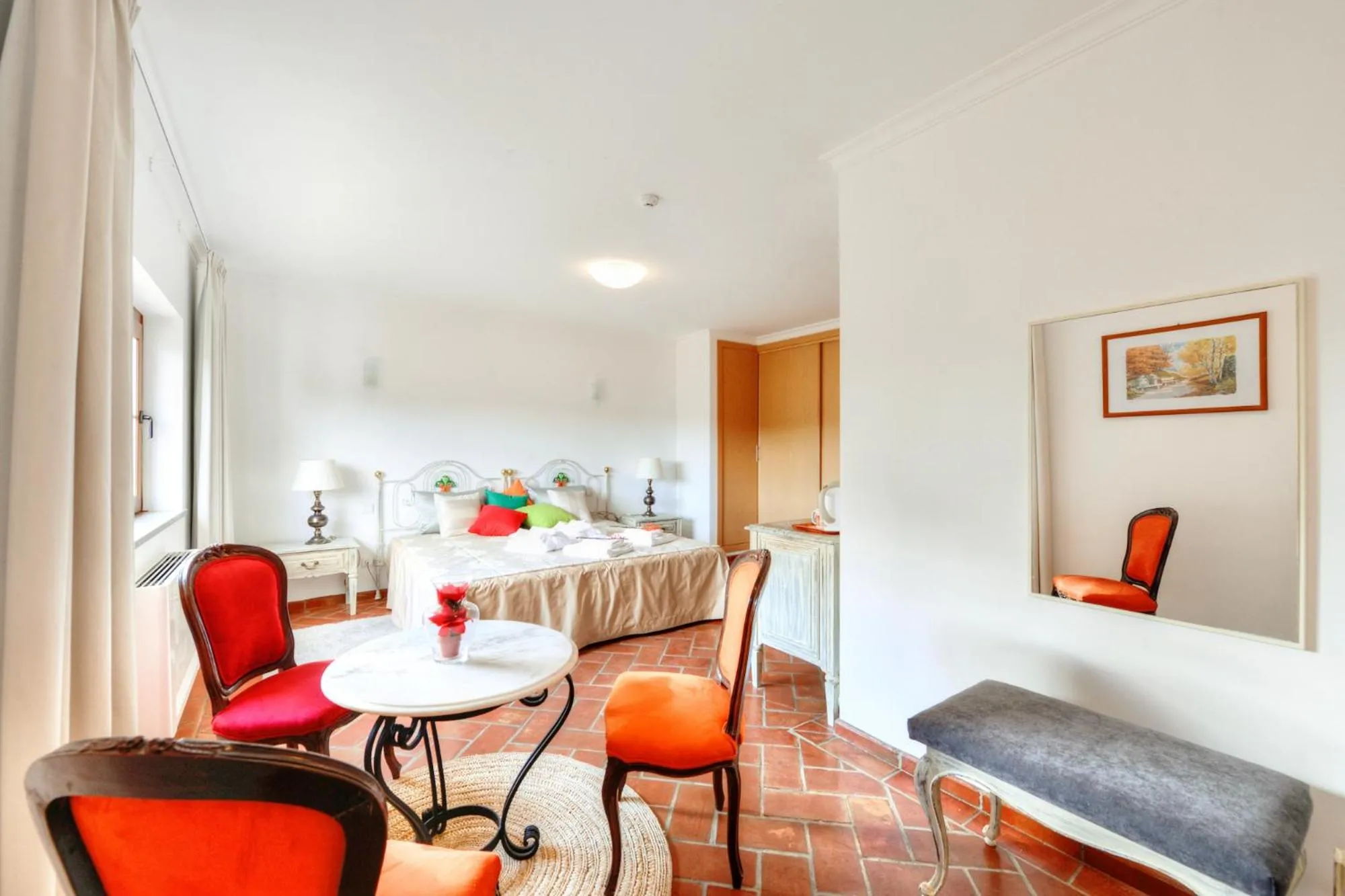 Living room, Bed in Quinta dos Tesouros