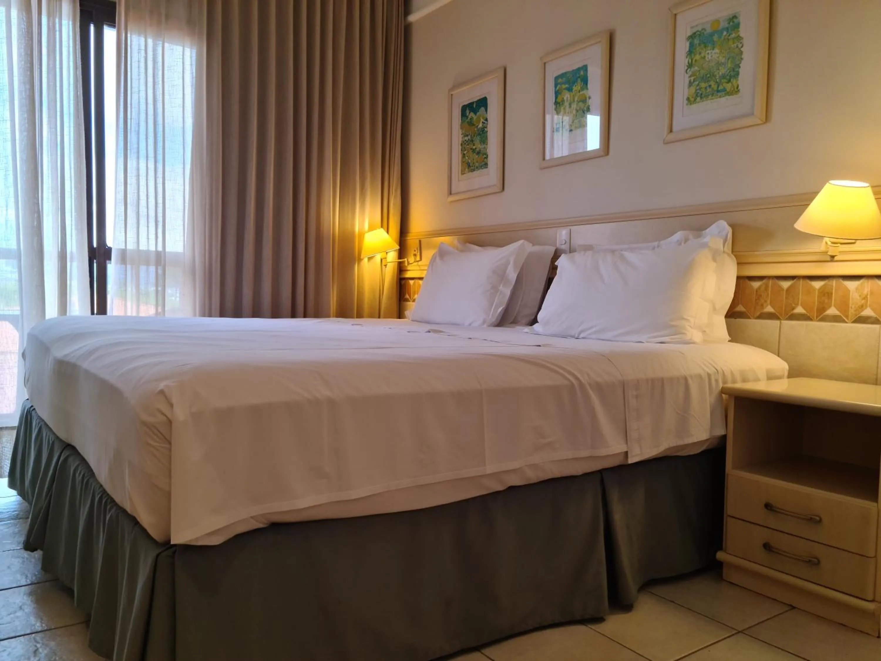 Bed in Jurerê Beach Village Studios Para Temporada