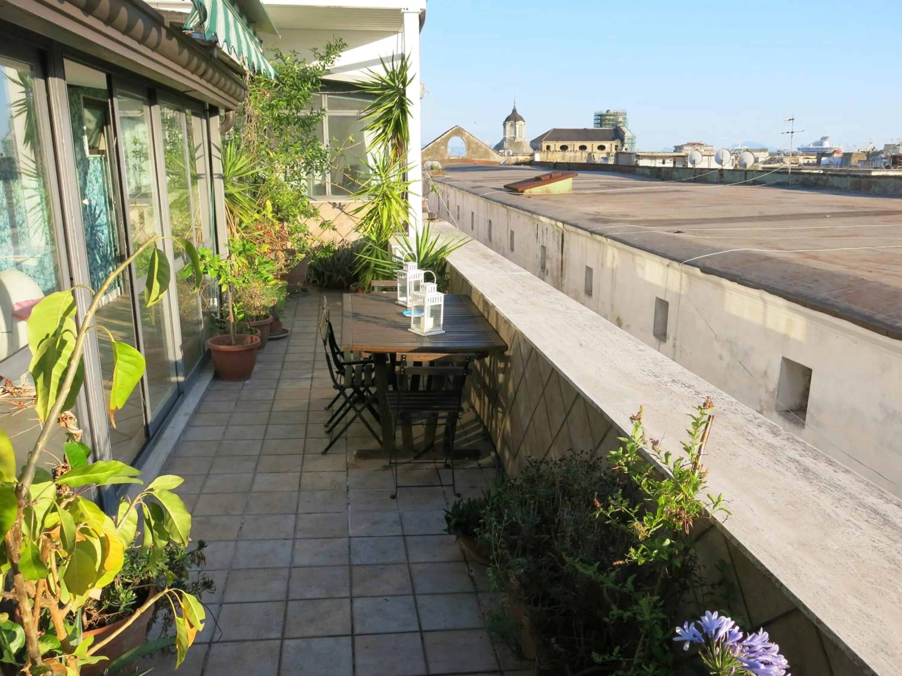 Historical Naples with panoramic terrace