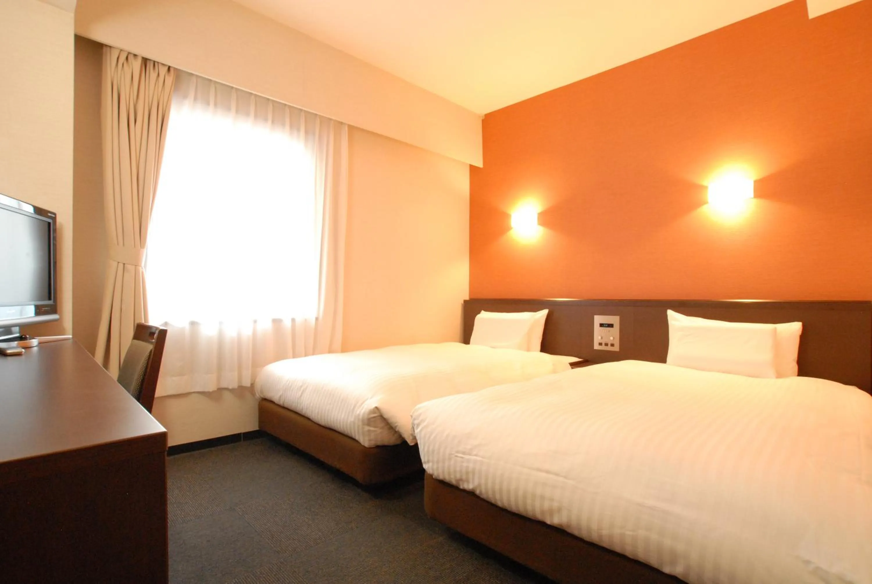 Bed in AB Hotel Mikawa Anjo Minamikan