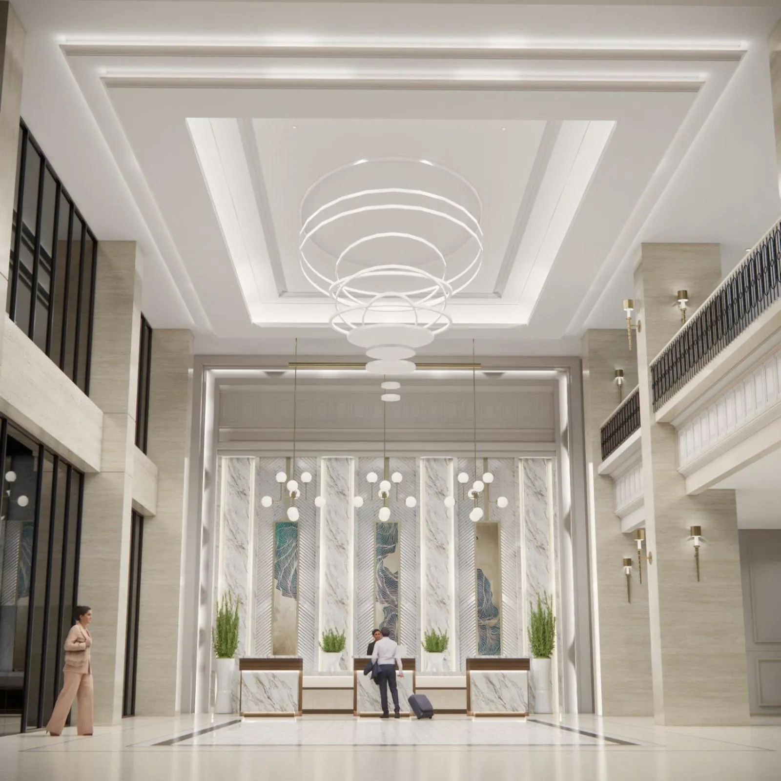 Lobby or reception in Grand Travello Hotel Bekasi