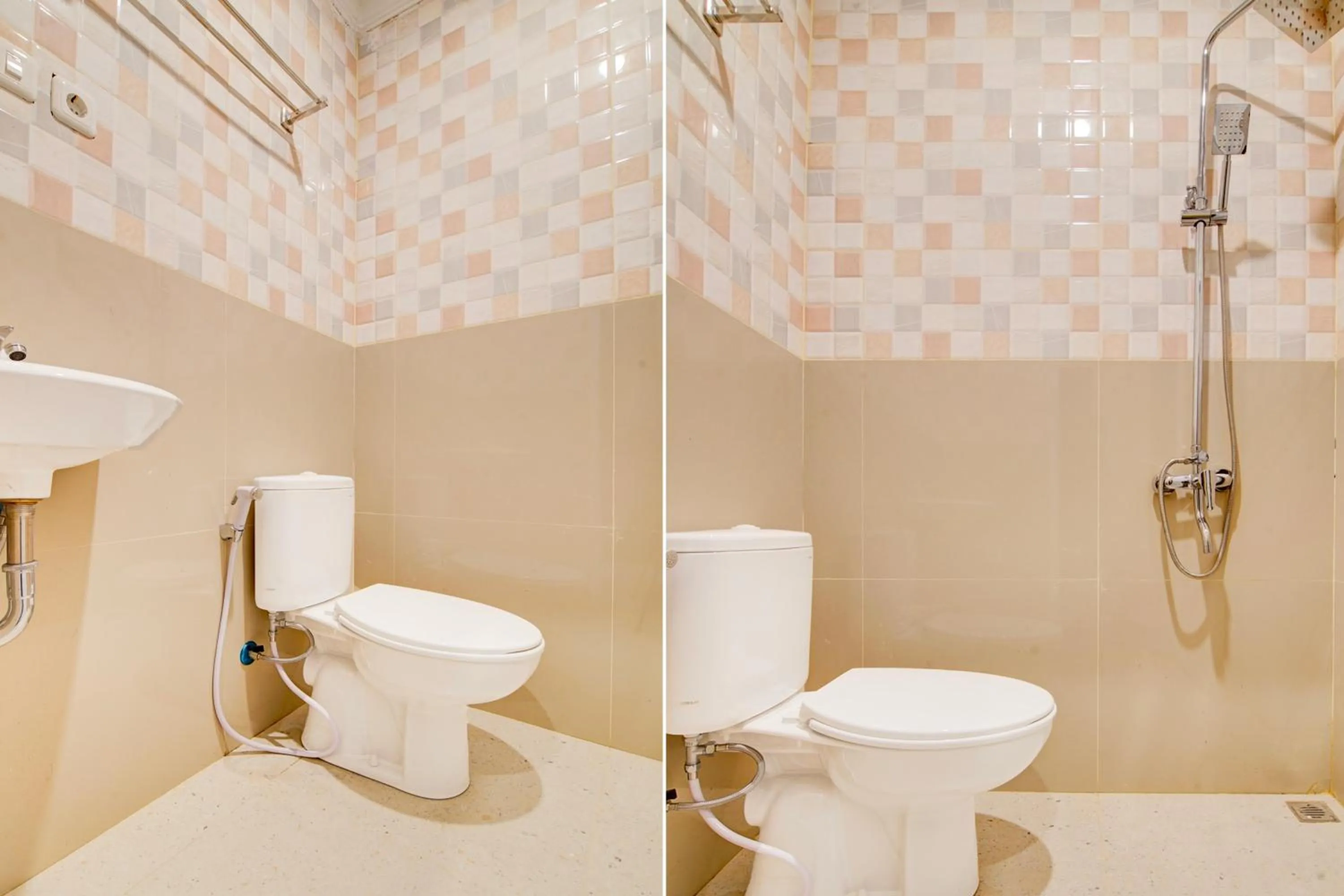 Bathroom in Collection O Pusat Kota Pekanbaru Near Rumah Sakit Prima Formerly King's Homestay