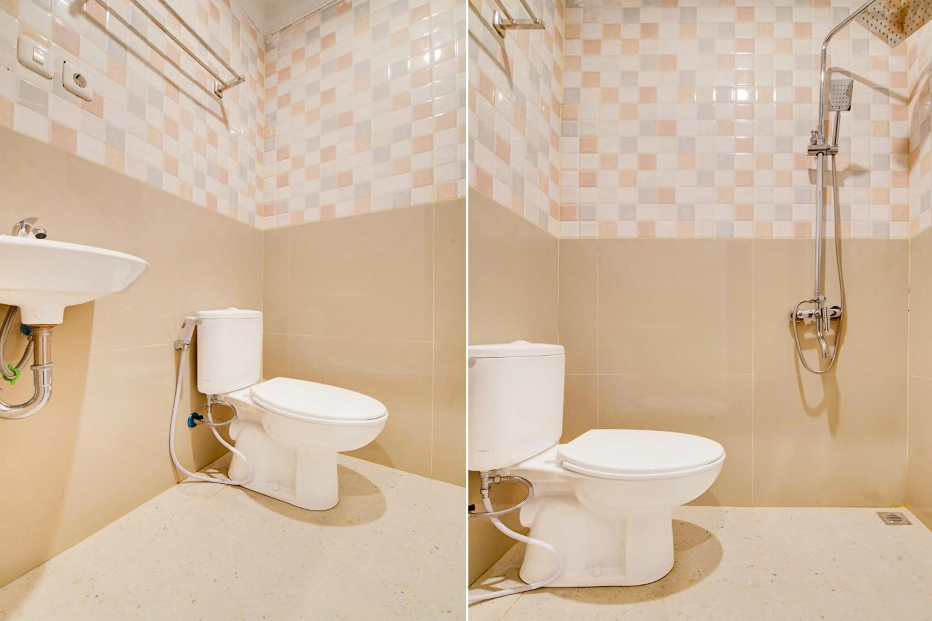 Bathroom in Collection O Pusat Kota Pekanbaru Near Rumah Sakit Prima Formerly King's Homestay