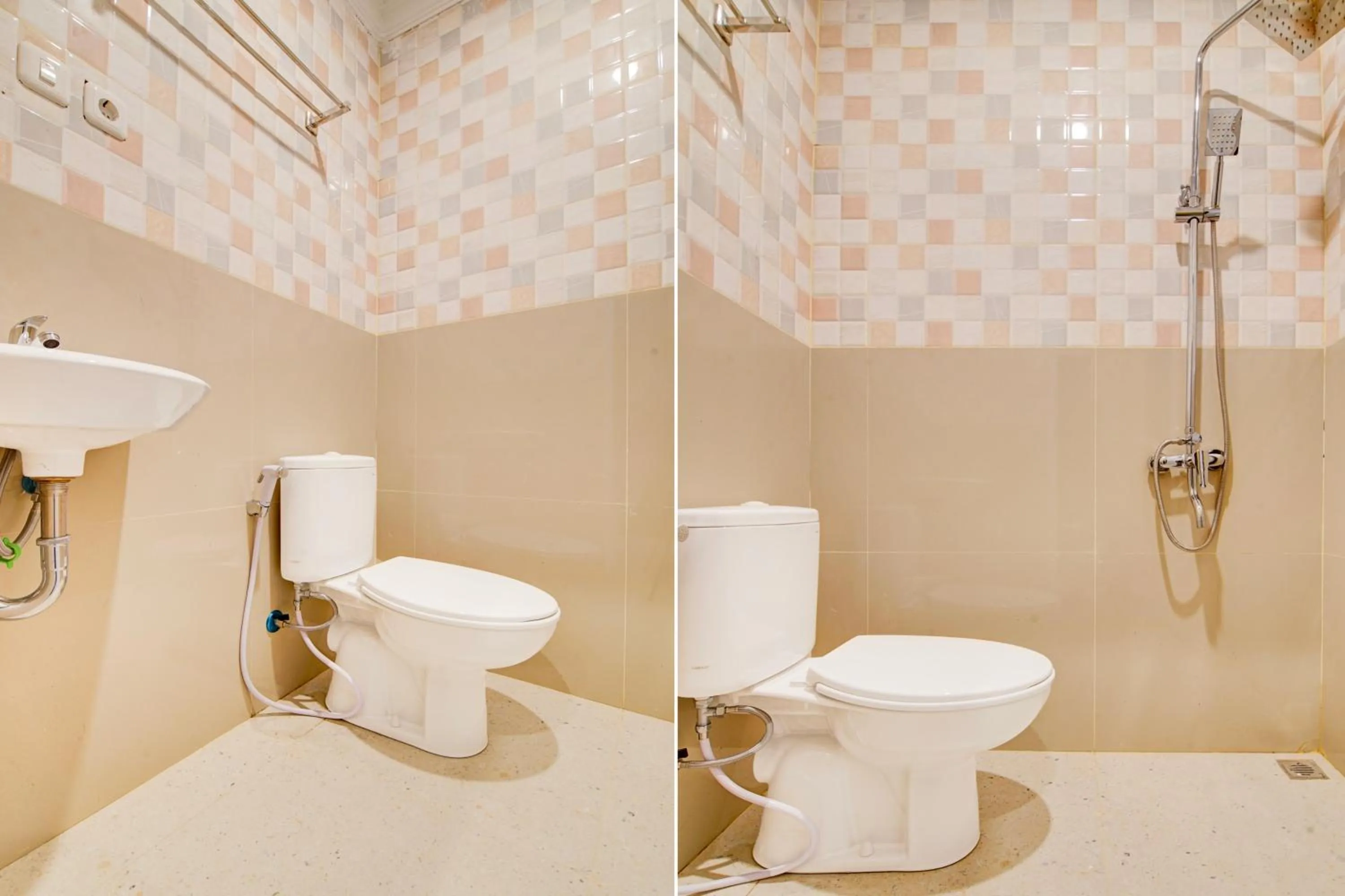 Bathroom in Collection O Pusat Kota Pekanbaru Near Rumah Sakit Prima Formerly King's Homestay