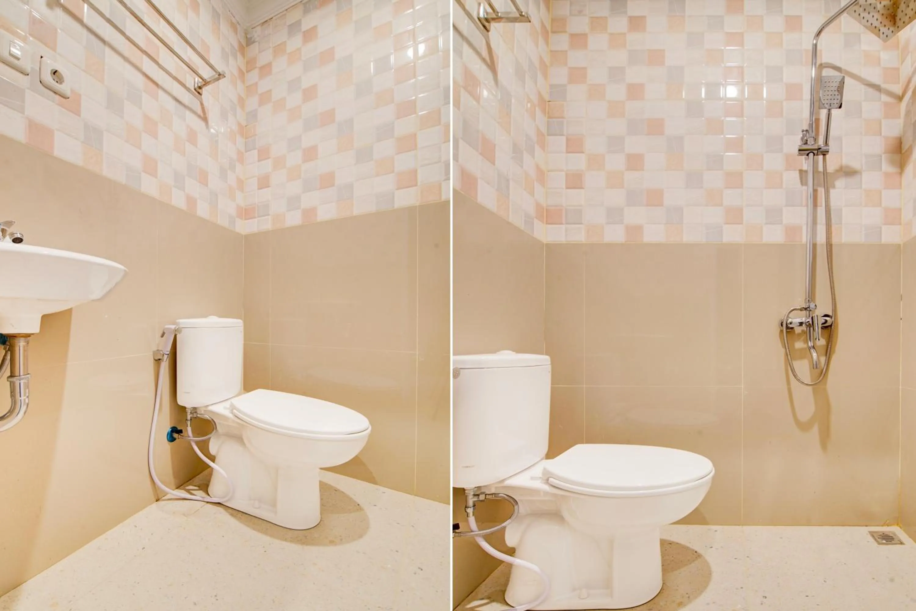 Bathroom in Collection O Pusat Kota Pekanbaru Near Rumah Sakit Prima Formerly King's Homestay