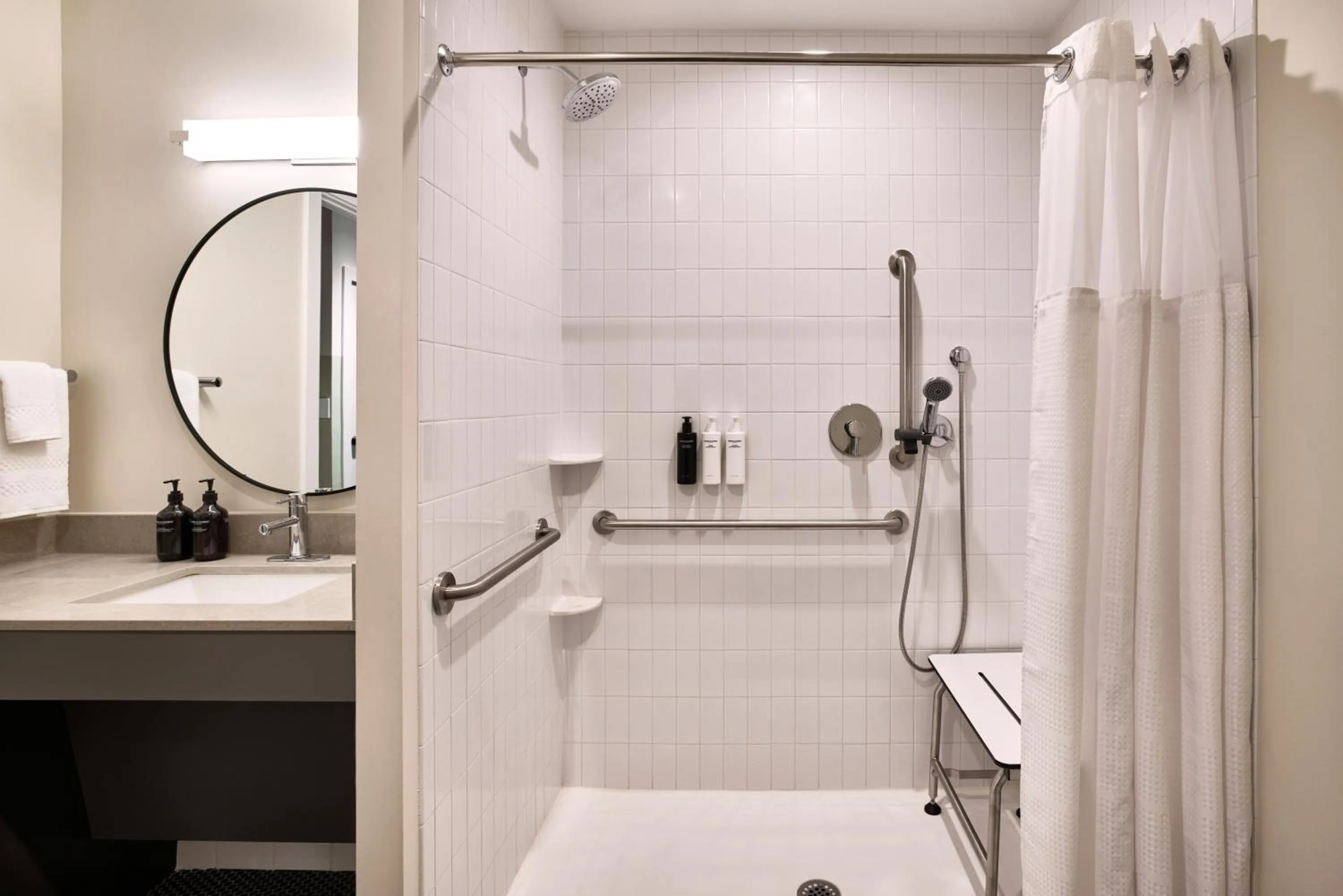 Shower in The Ann Savannah, Apartments by Marriott Bonvoy