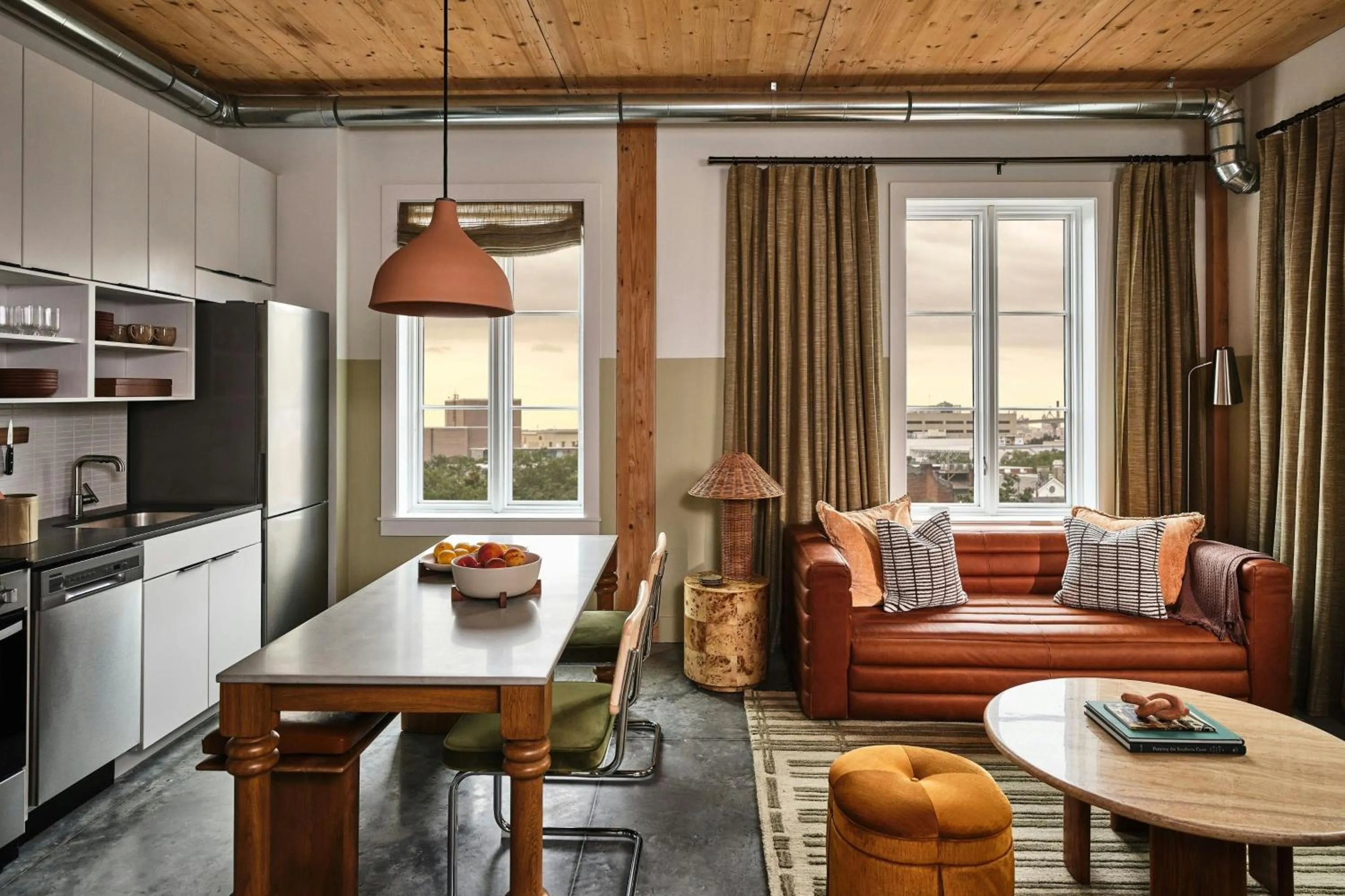 Living room in The Ann Savannah, Apartments by Marriott Bonvoy