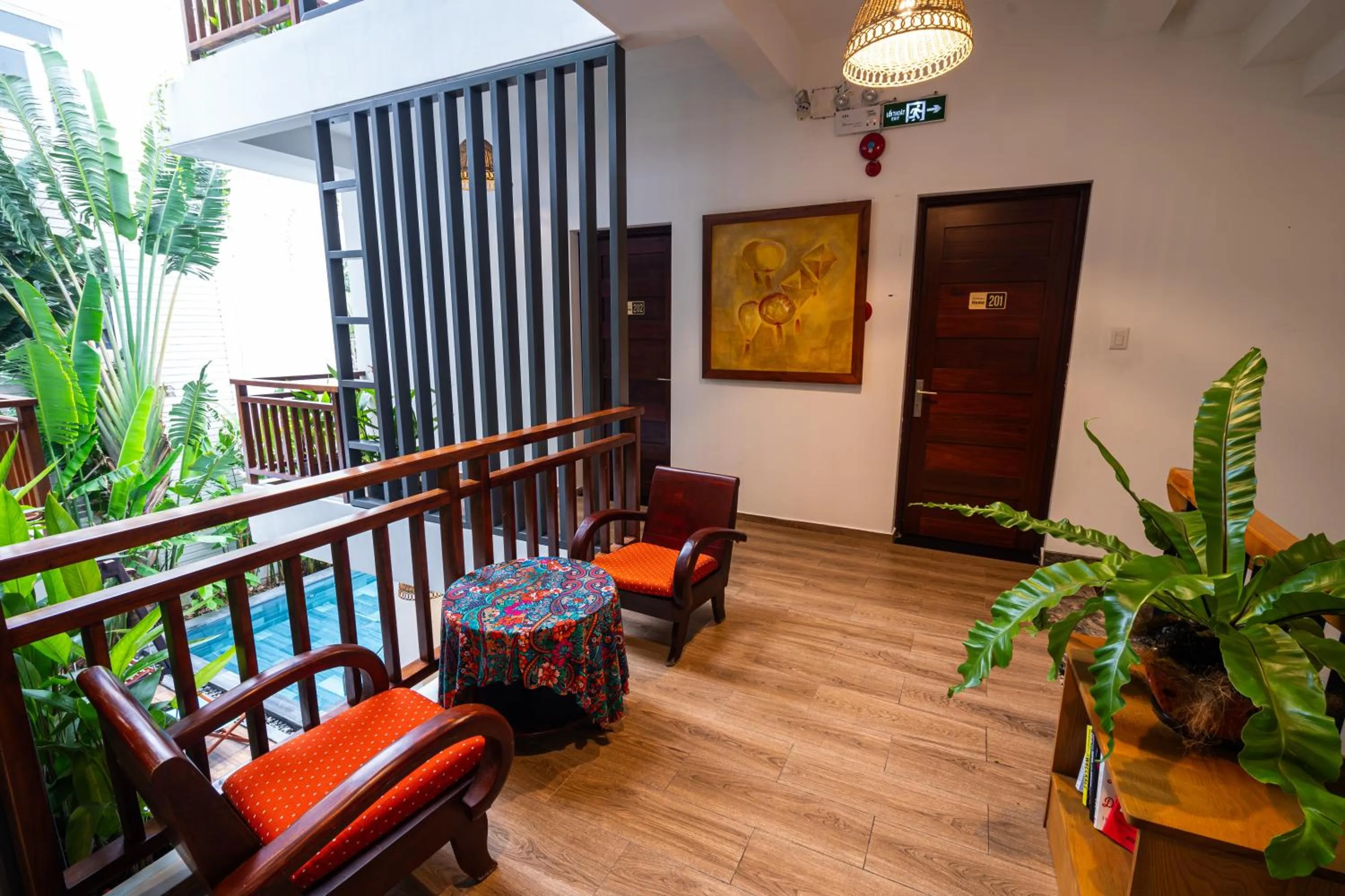 Living room in Palm Riverside Boutique