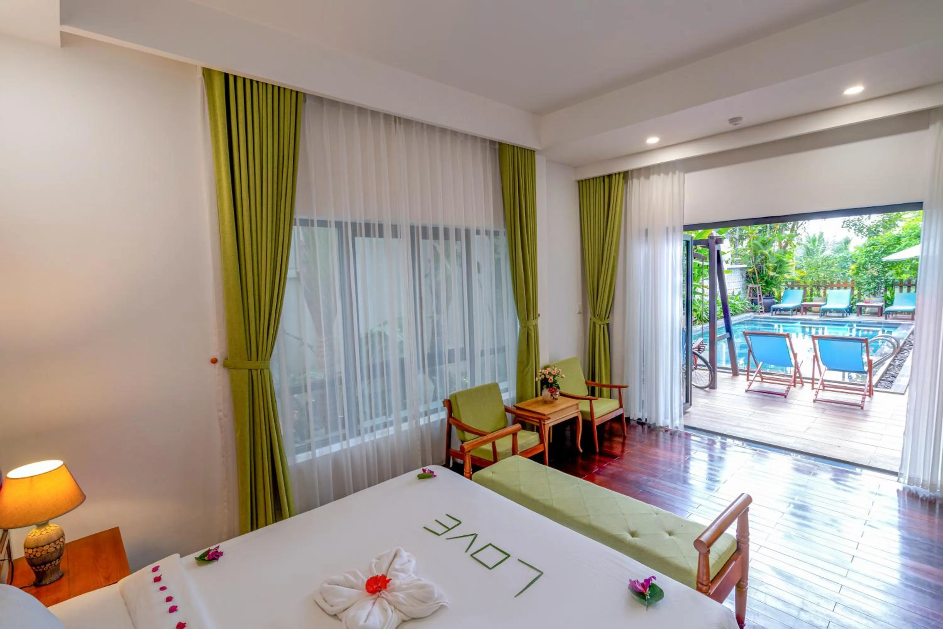 Bed in Palm Riverside Boutique